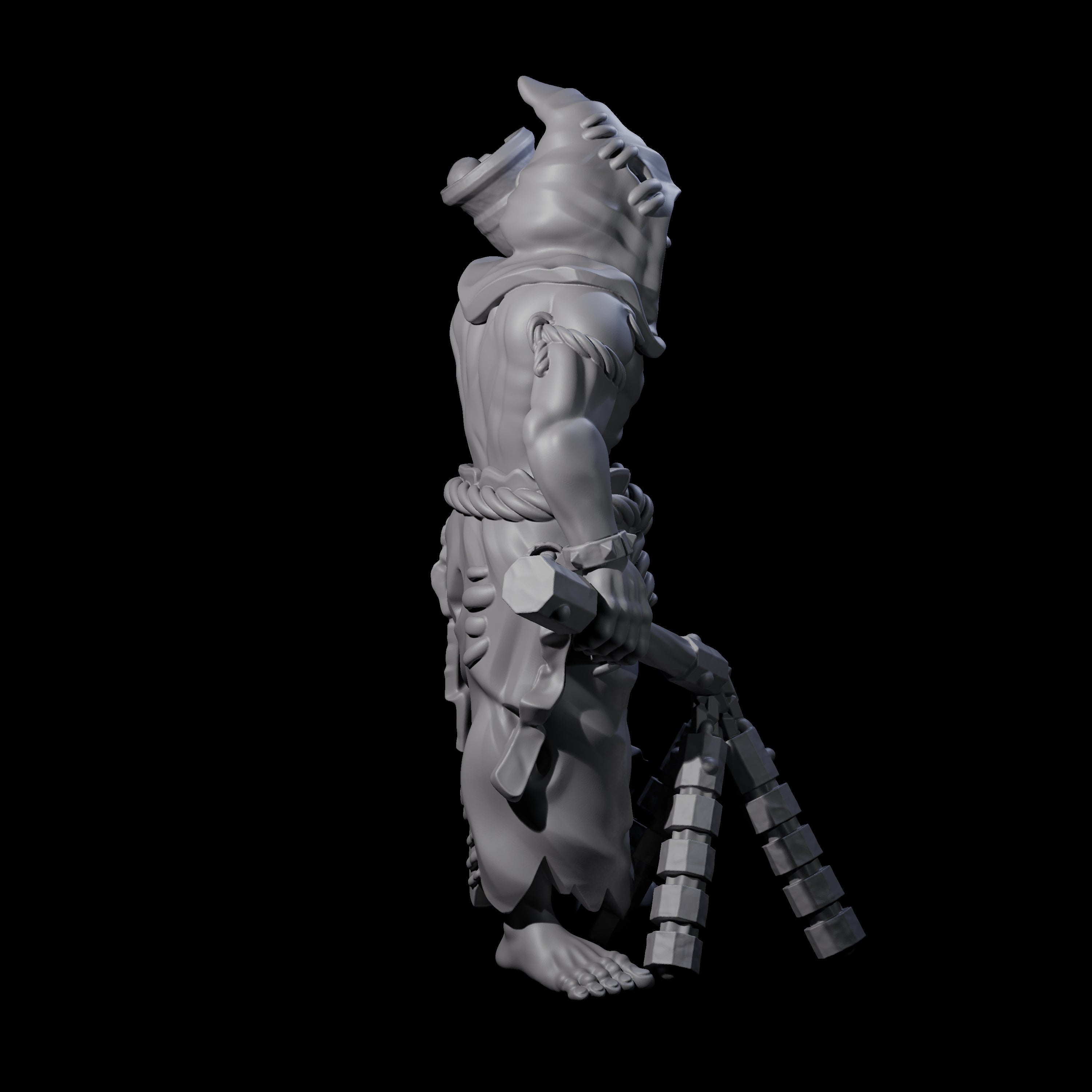 Angry Congregation Member B Miniature for Dungeons and Dragons, Pathfinder or other TTRPGs