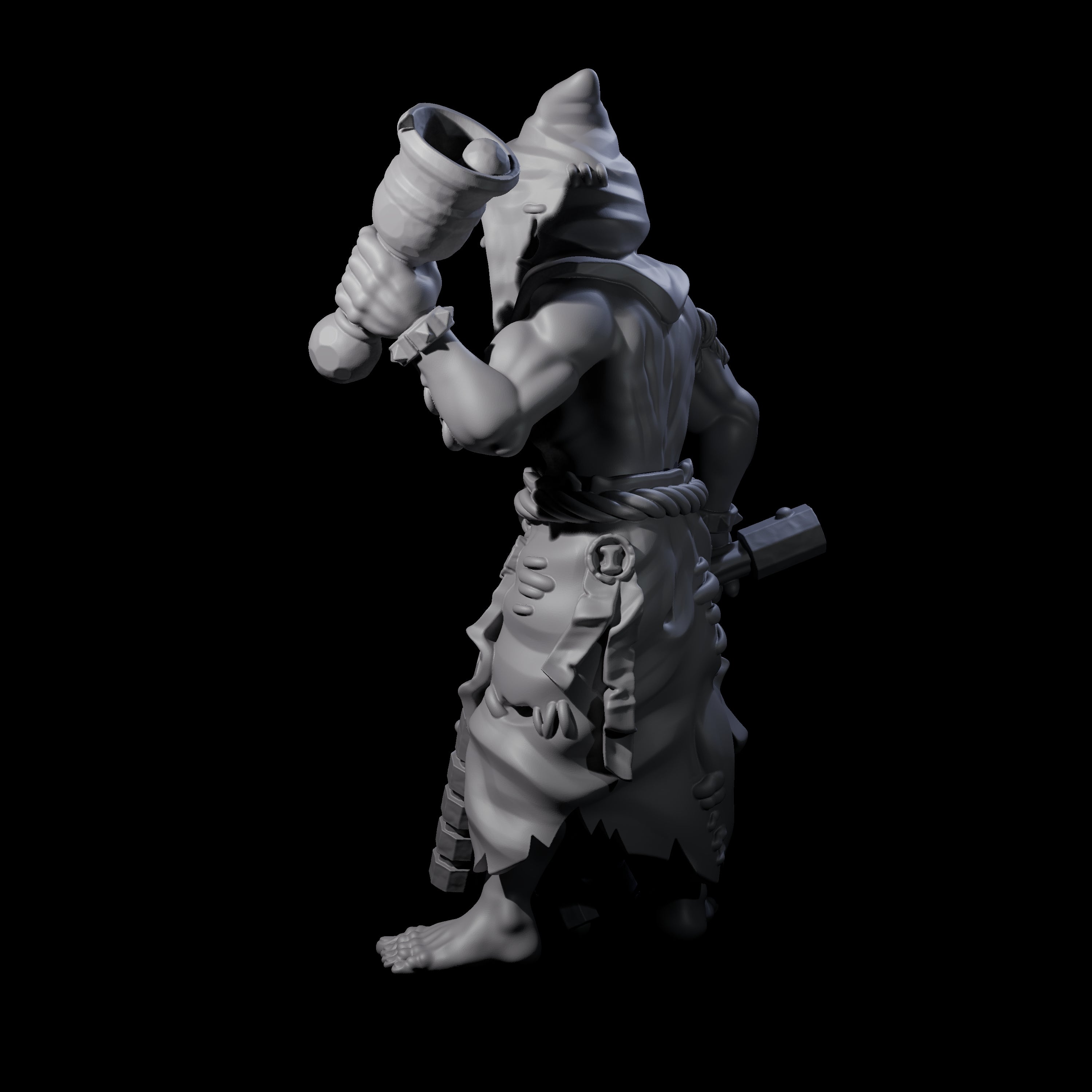 Angry Congregation Member B Miniature for Dungeons and Dragons, Pathfinder or other TTRPGs