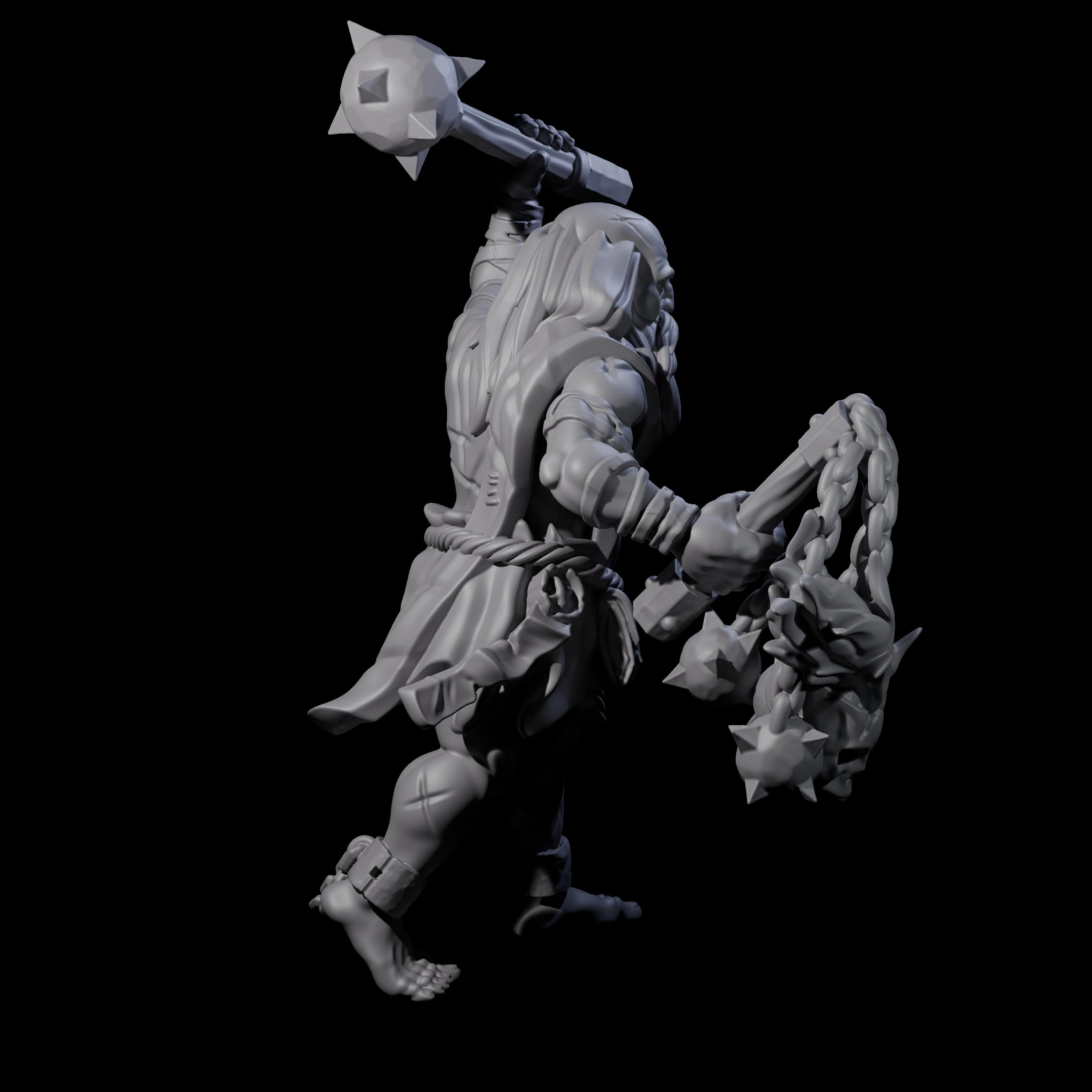 Angry Congregation Member C Miniature for Dungeons and Dragons, Pathfinder or other TTRPGs