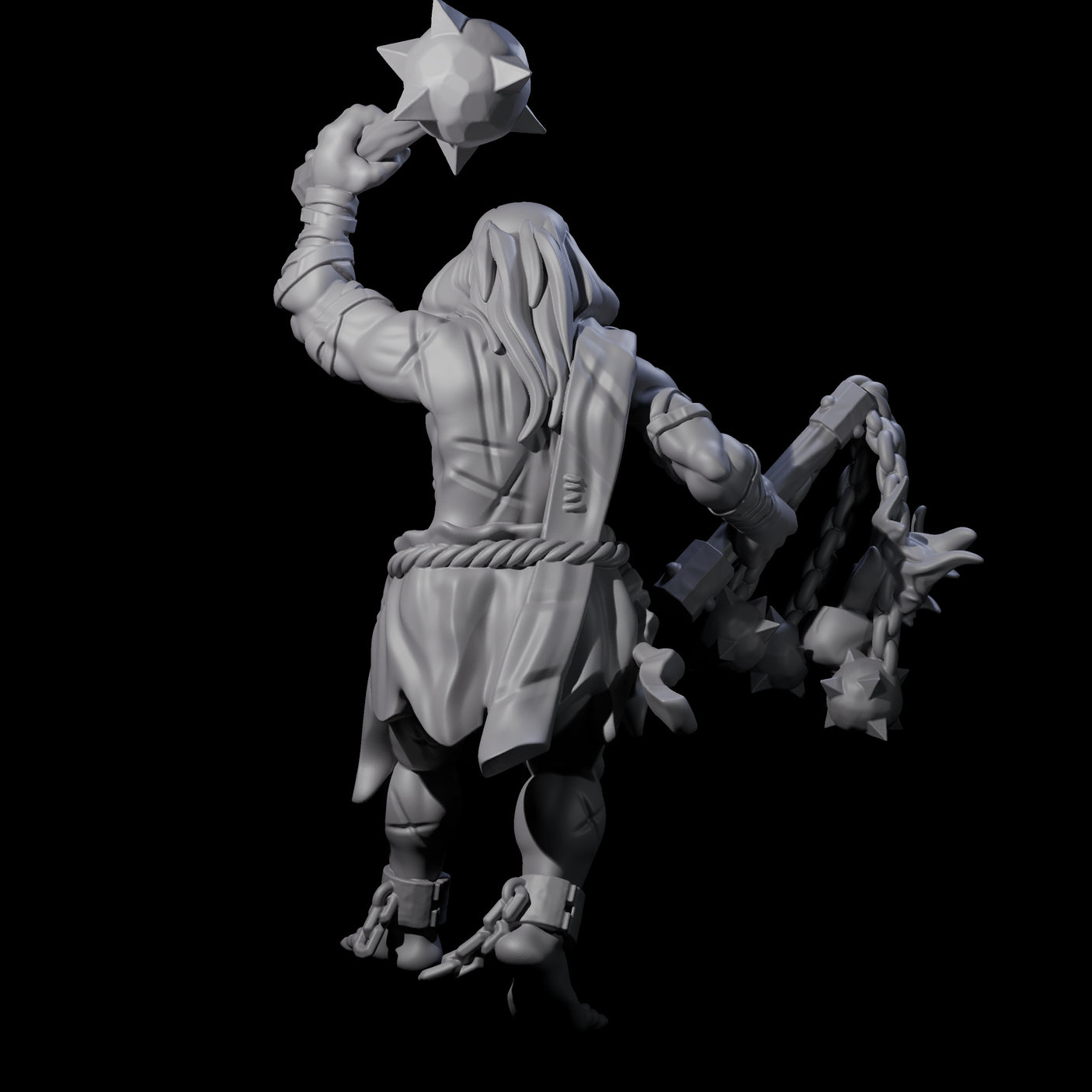 Angry Congregation Member C Miniature for Dungeons and Dragons, Pathfinder or other TTRPGs