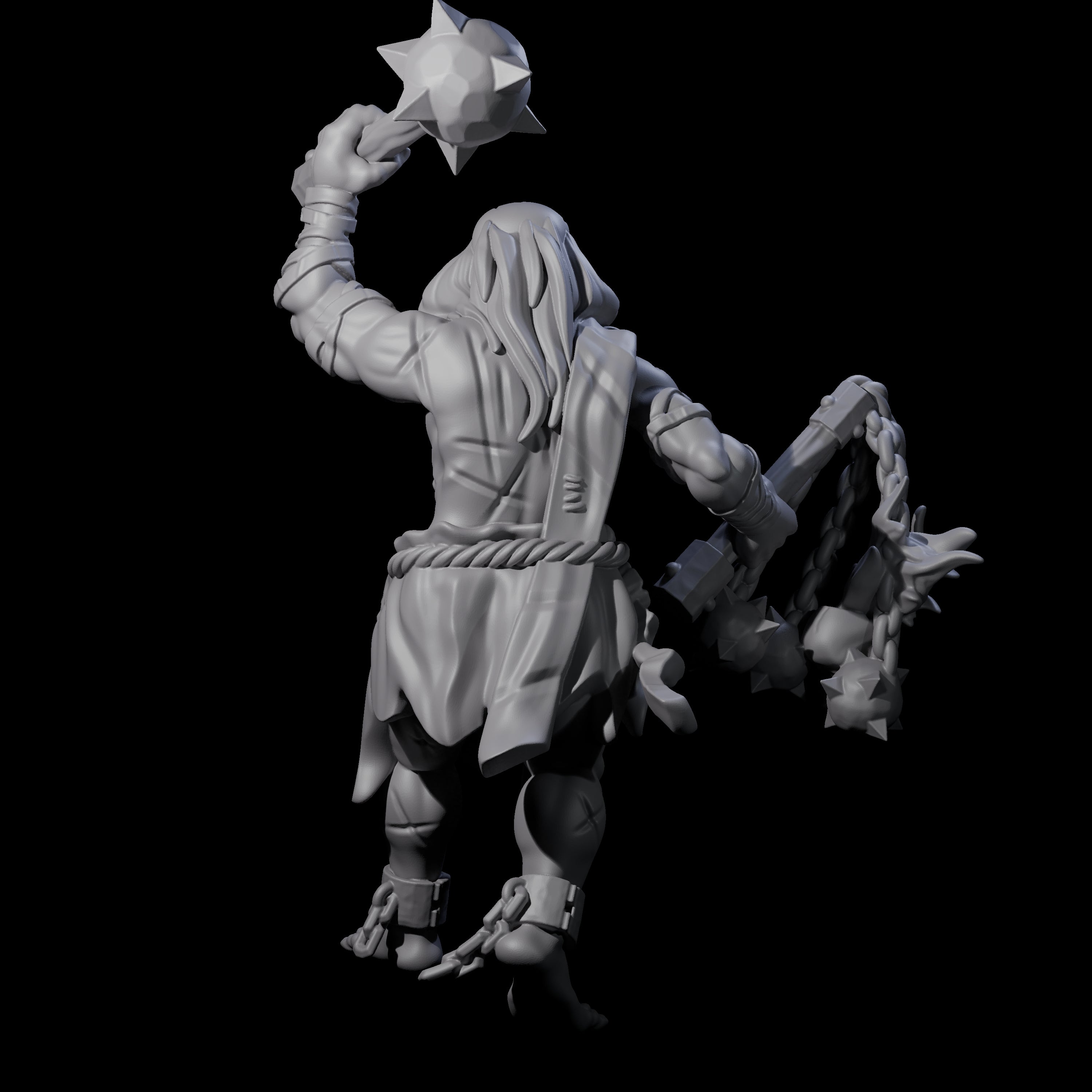 Angry Congregation Member C Miniature for Dungeons and Dragons, Pathfinder or other TTRPGs