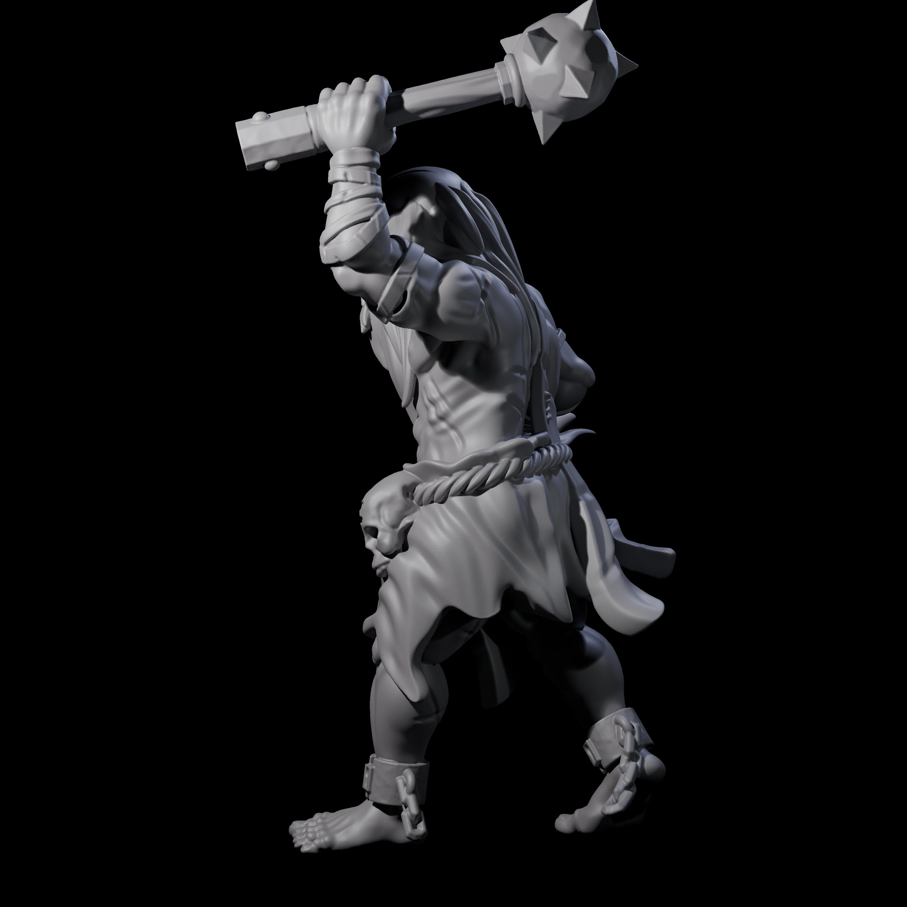 Angry Congregation Member C Miniature for Dungeons and Dragons, Pathfinder or other TTRPGs