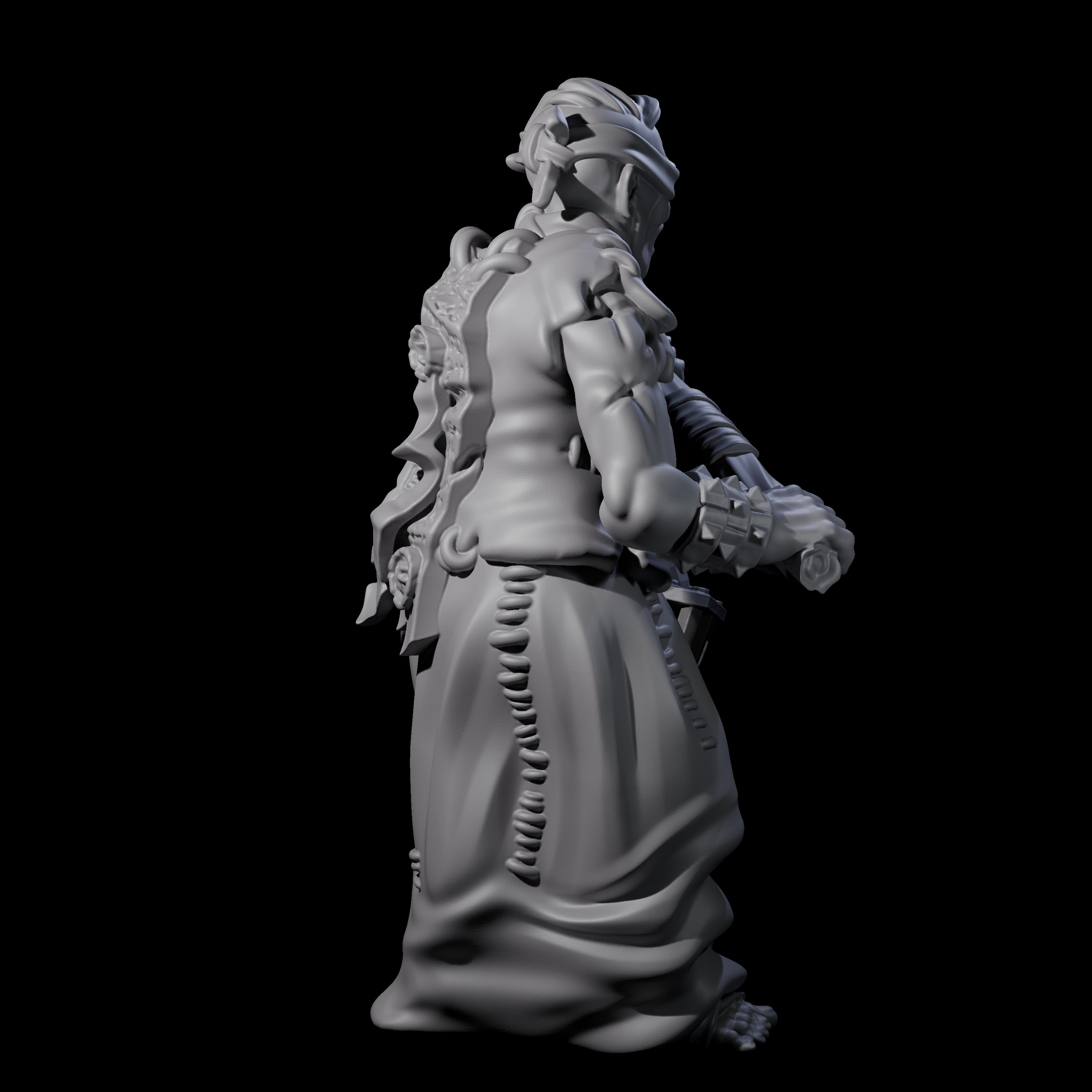 Angry Congregation Member D Miniature for Dungeons and Dragons, Pathfinder or other TTRPGs