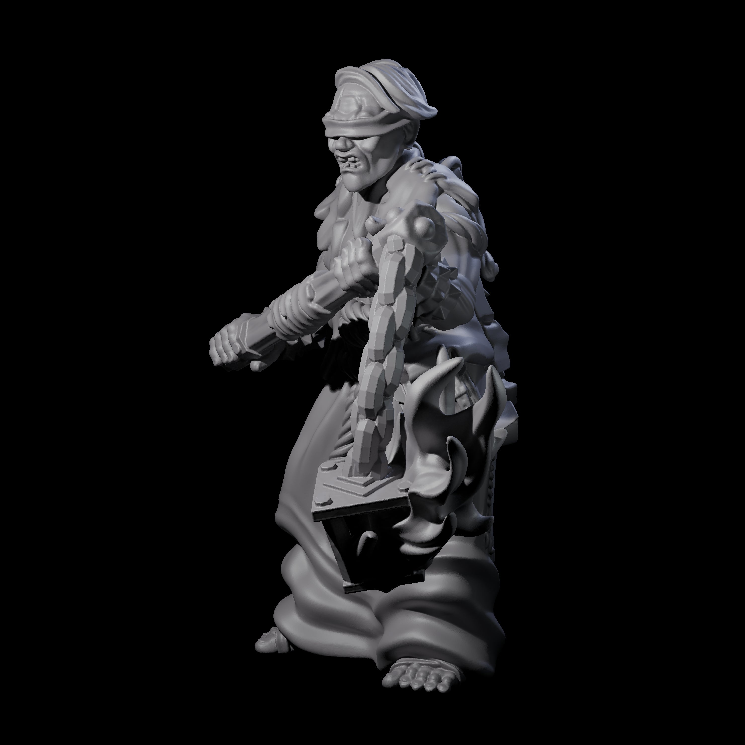 Angry Congregation Member D Miniature for Dungeons and Dragons, Pathfinder or other TTRPGs