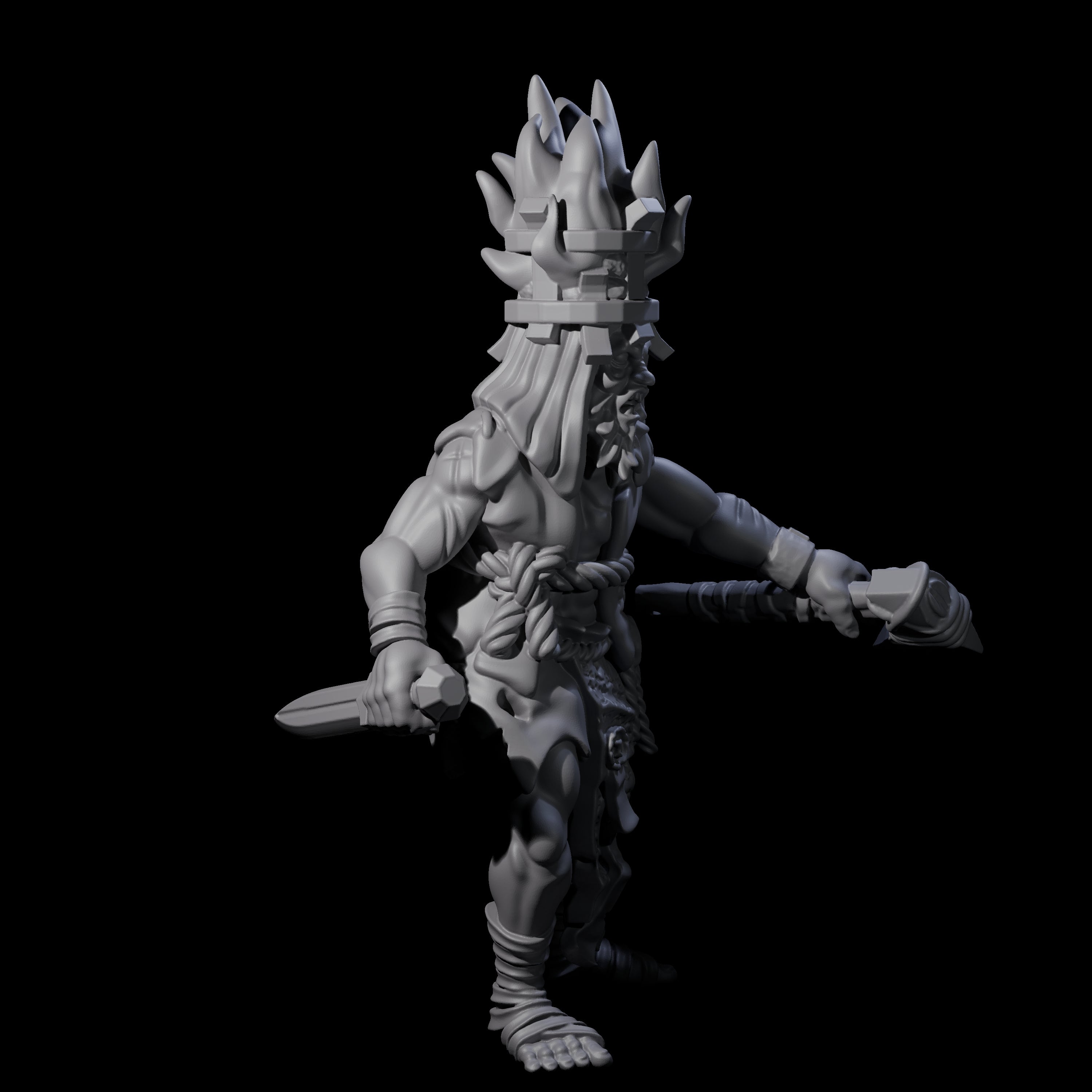 Angry Congregation Member E Miniature for Dungeons and Dragons, Pathfinder or other TTRPGs
