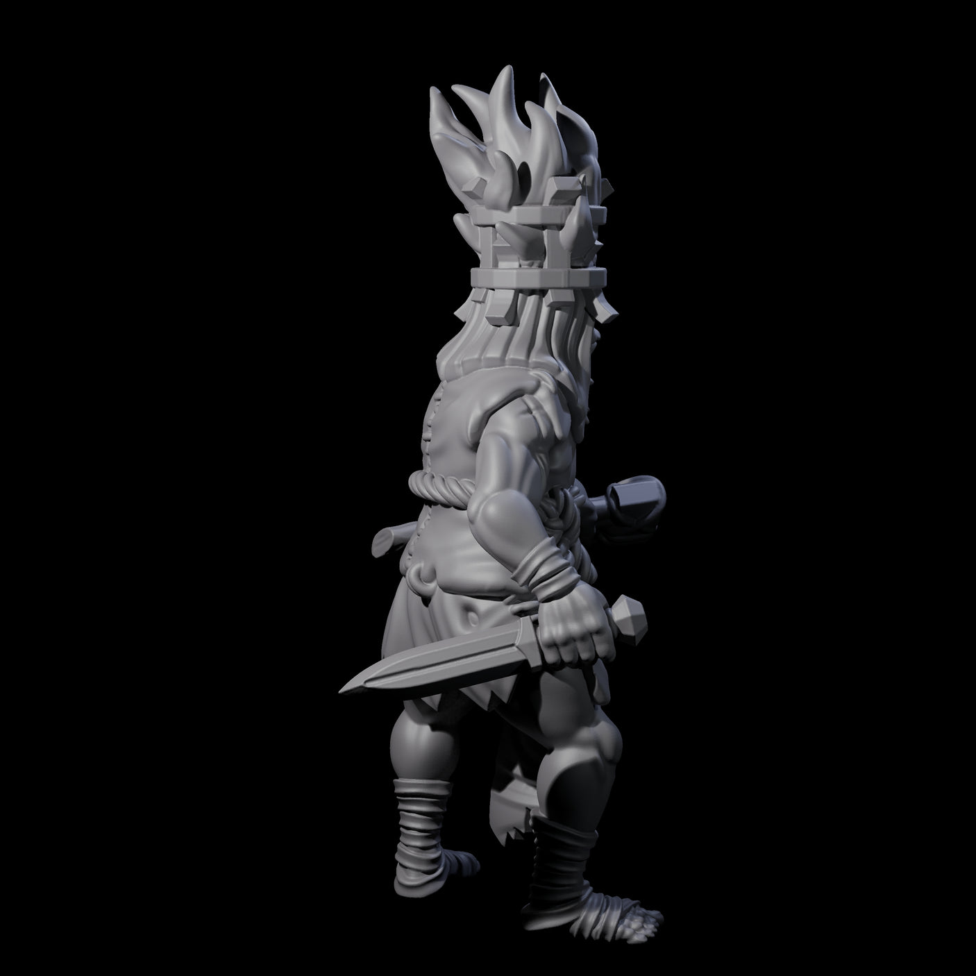 Angry Congregation Member E Miniature for Dungeons and Dragons, Pathfinder or other TTRPGs