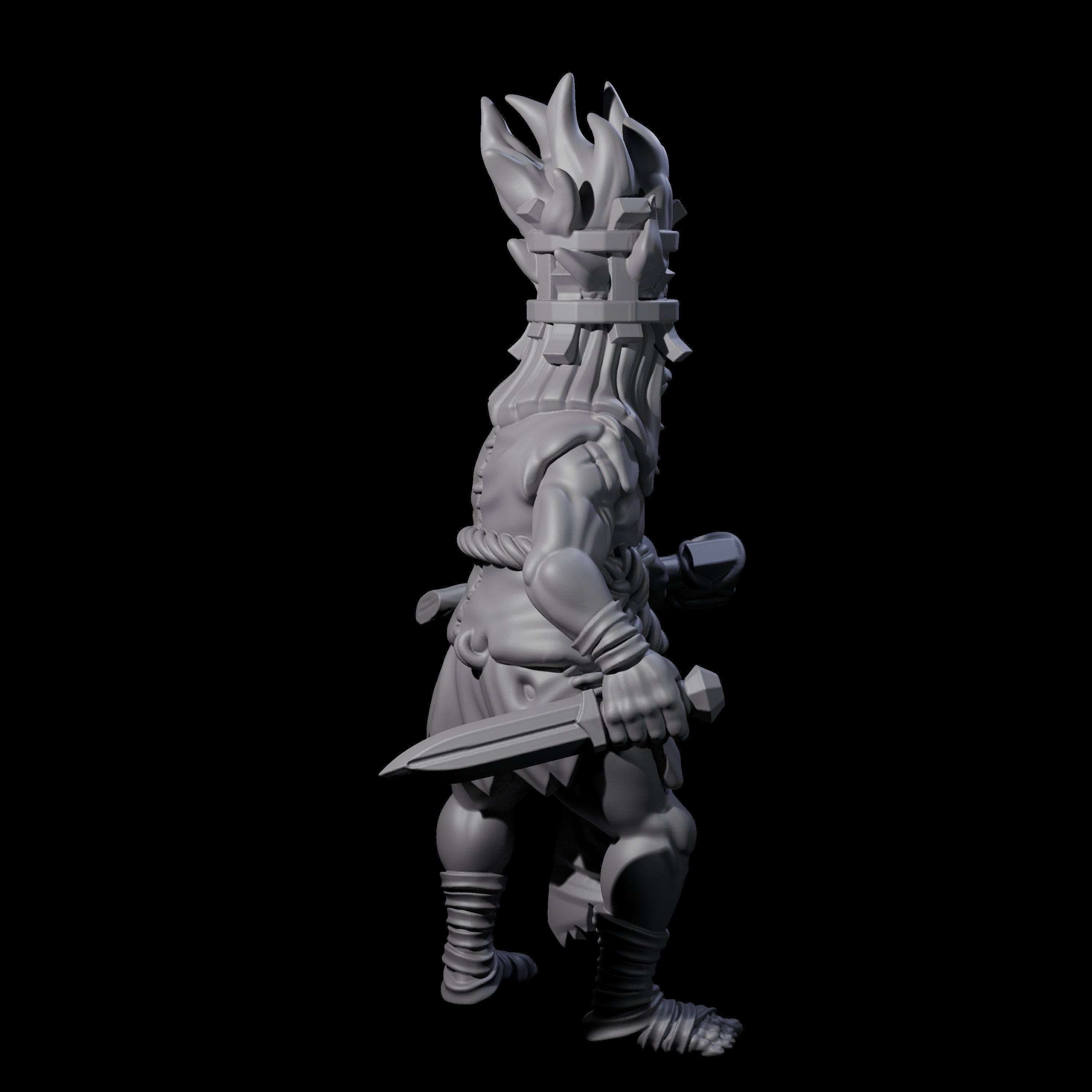 Angry Congregation Member E Miniature for Dungeons and Dragons, Pathfinder or other TTRPGs