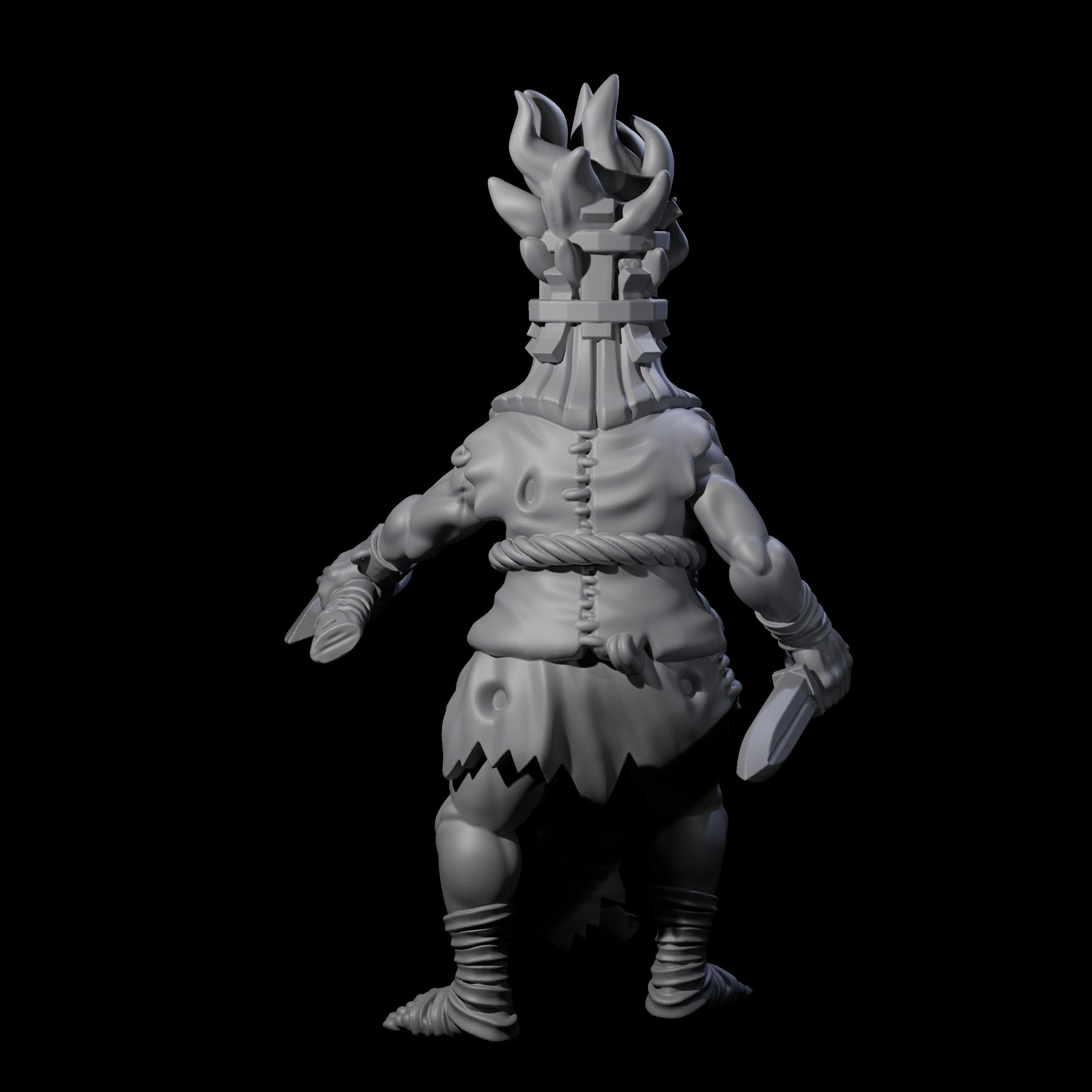 Angry Congregation Member E Miniature for Dungeons and Dragons, Pathfinder or other TTRPGs