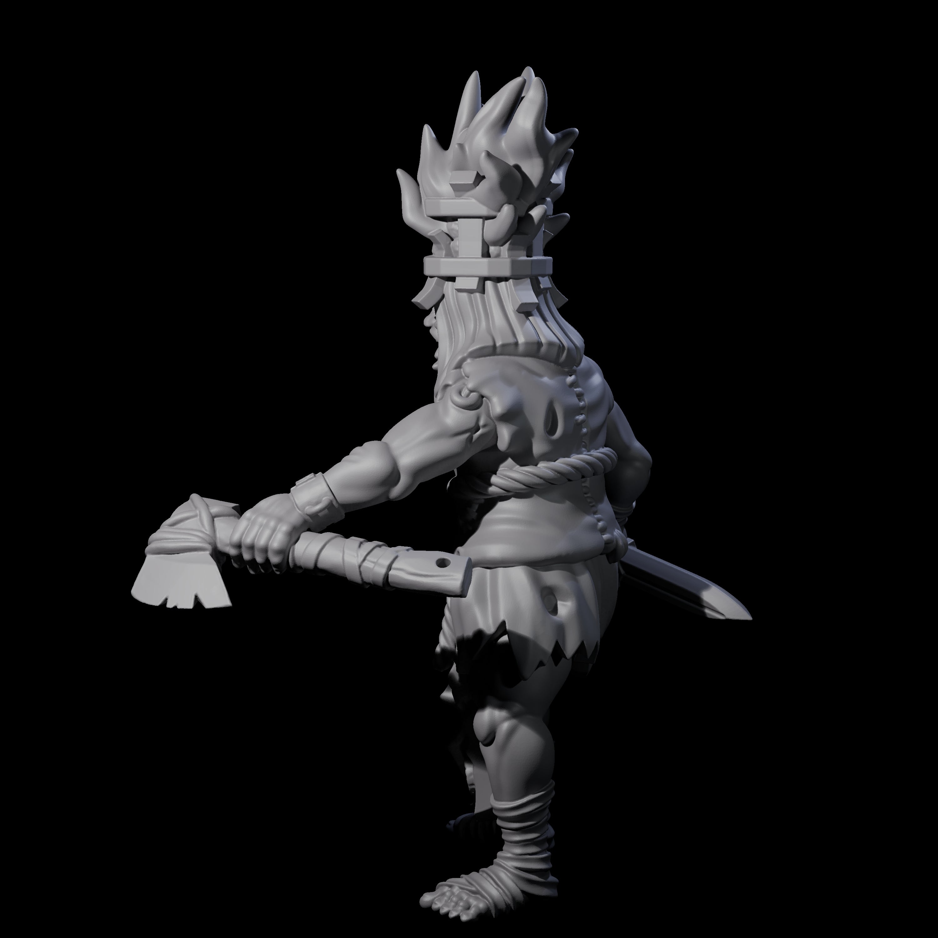 Angry Congregation Member E Miniature for Dungeons and Dragons, Pathfinder or other TTRPGs