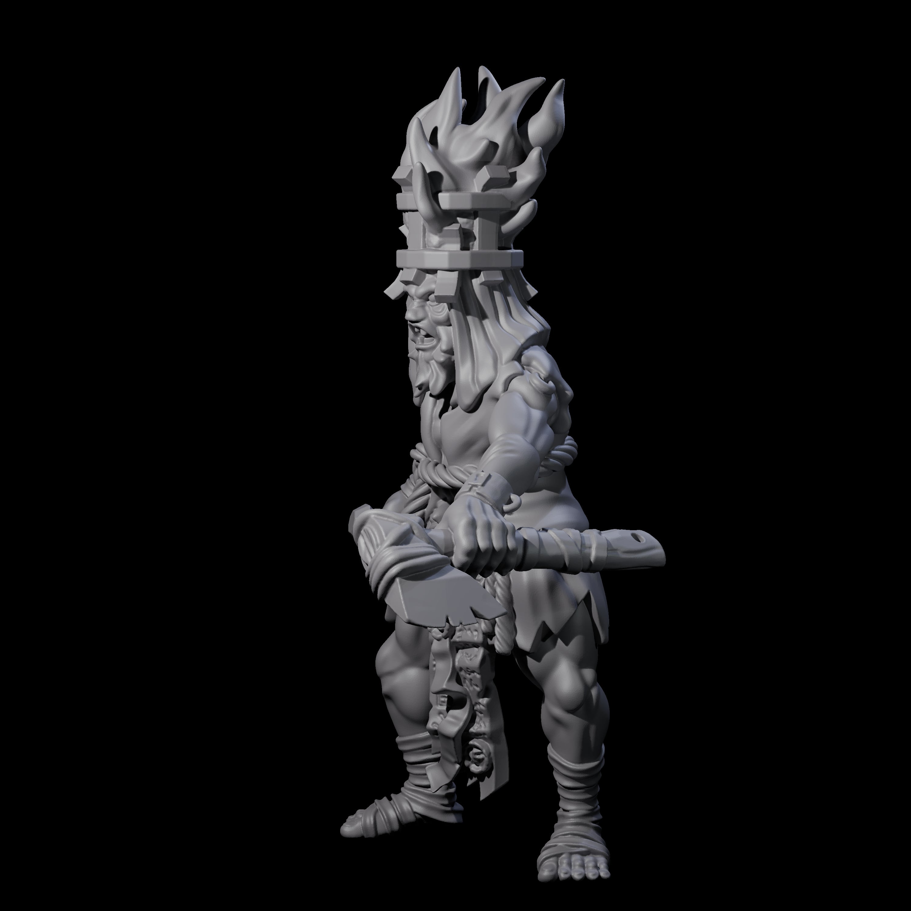 Angry Congregation Member E Miniature for Dungeons and Dragons, Pathfinder or other TTRPGs