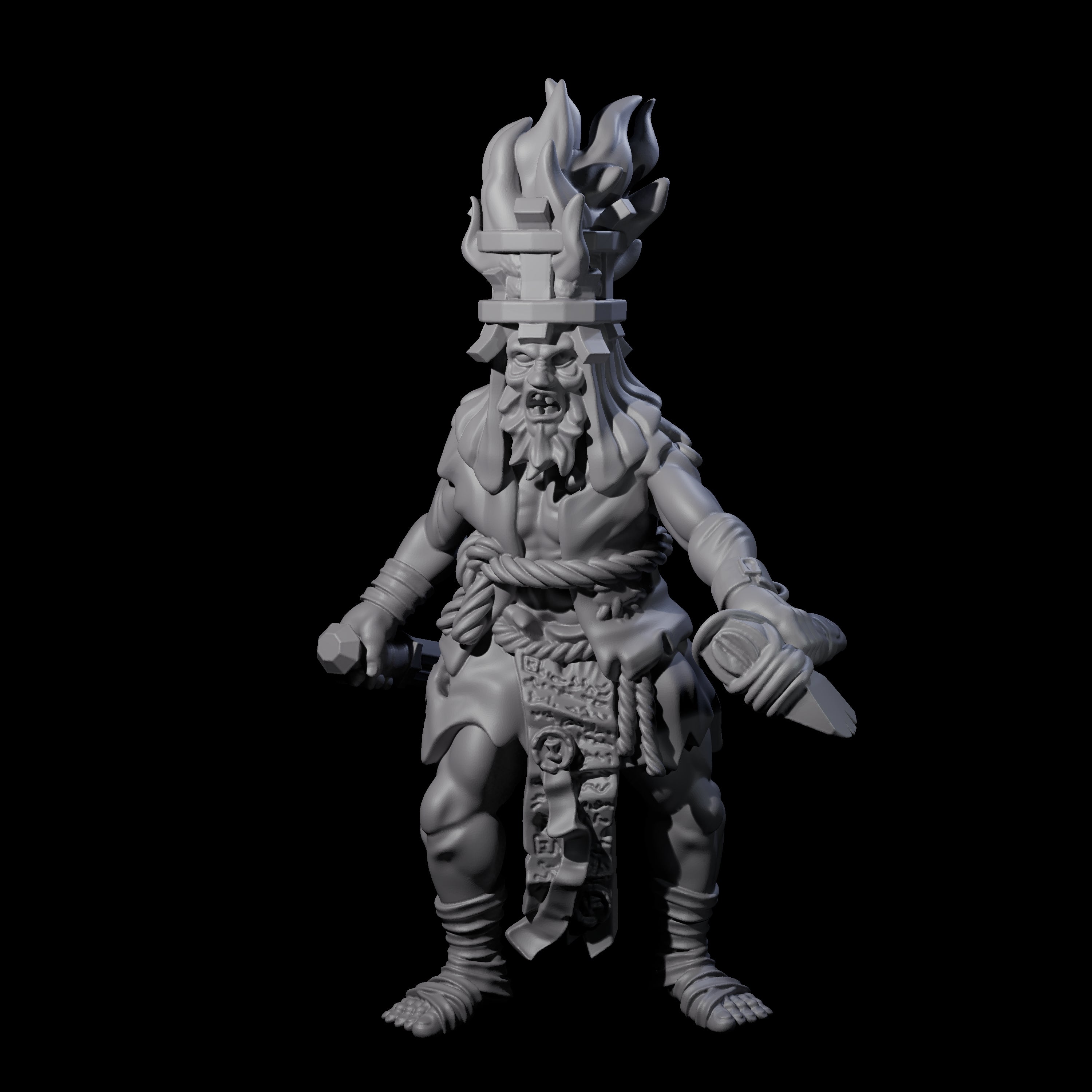 Angry Congregation Member E Miniature for Dungeons and Dragons, Pathfinder or other TTRPGs