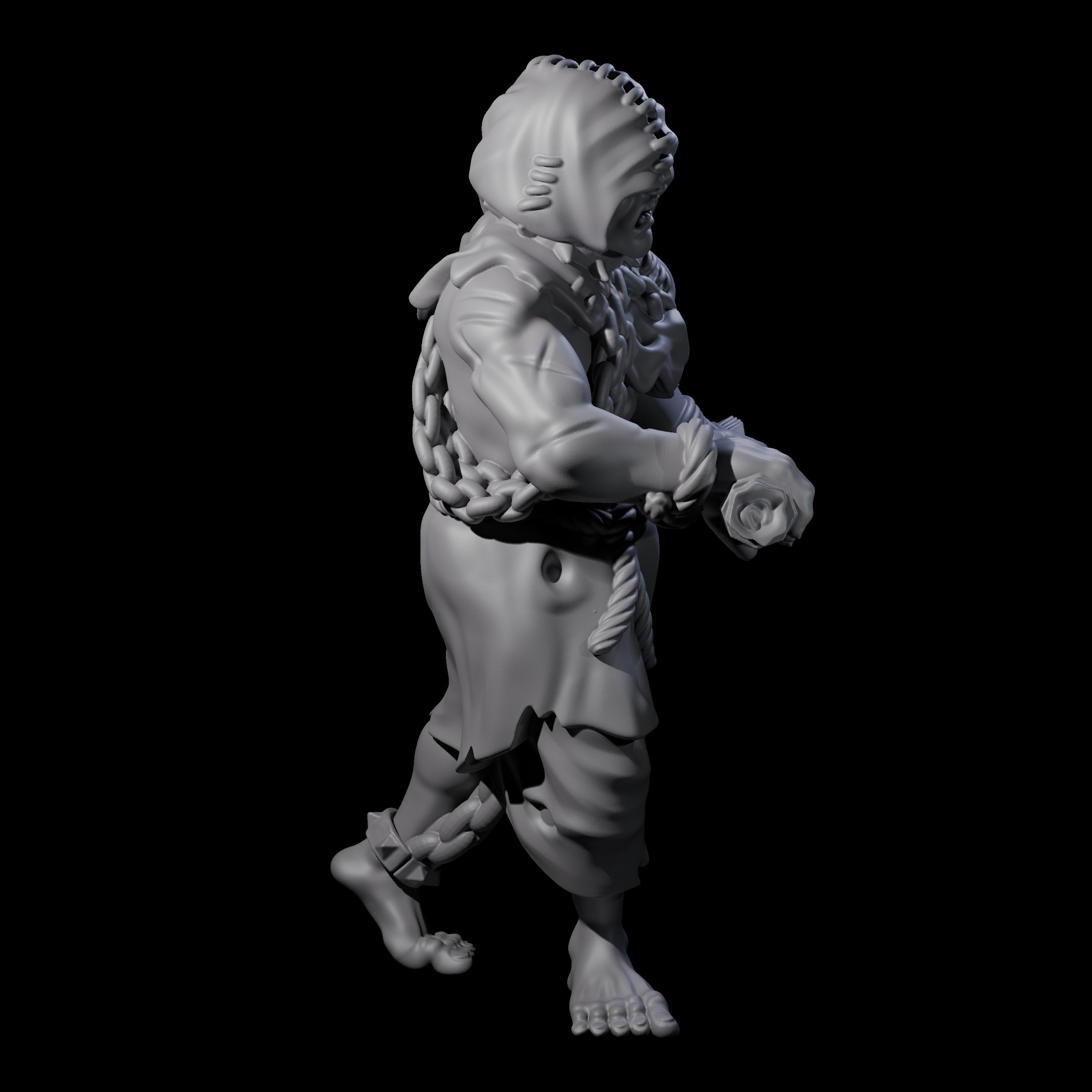 Angry Congregation Member F Miniature for Dungeons and Dragons, Pathfinder or other TTRPGs
