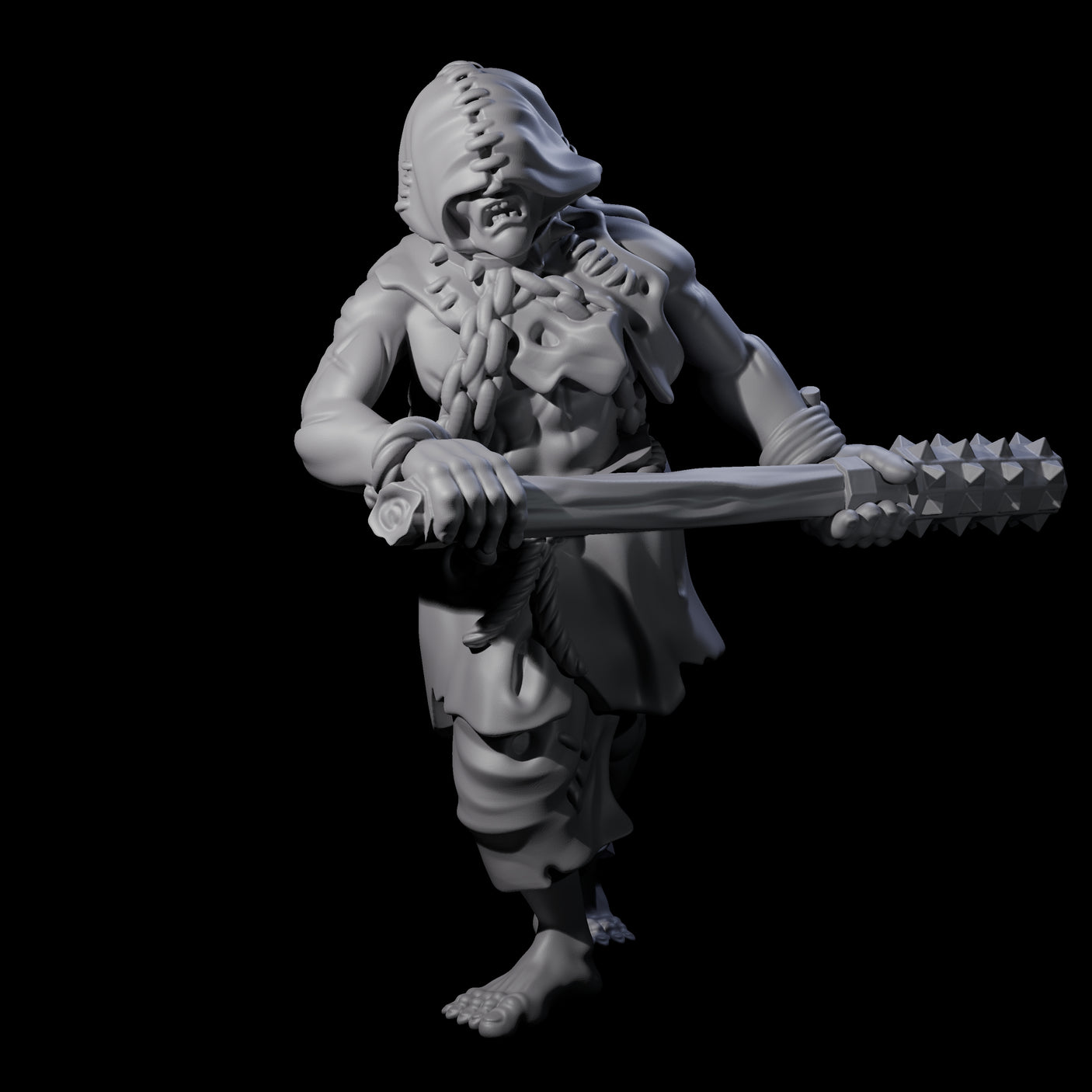 Angry Congregation Member F Miniature for Dungeons and Dragons, Pathfinder or other TTRPGs