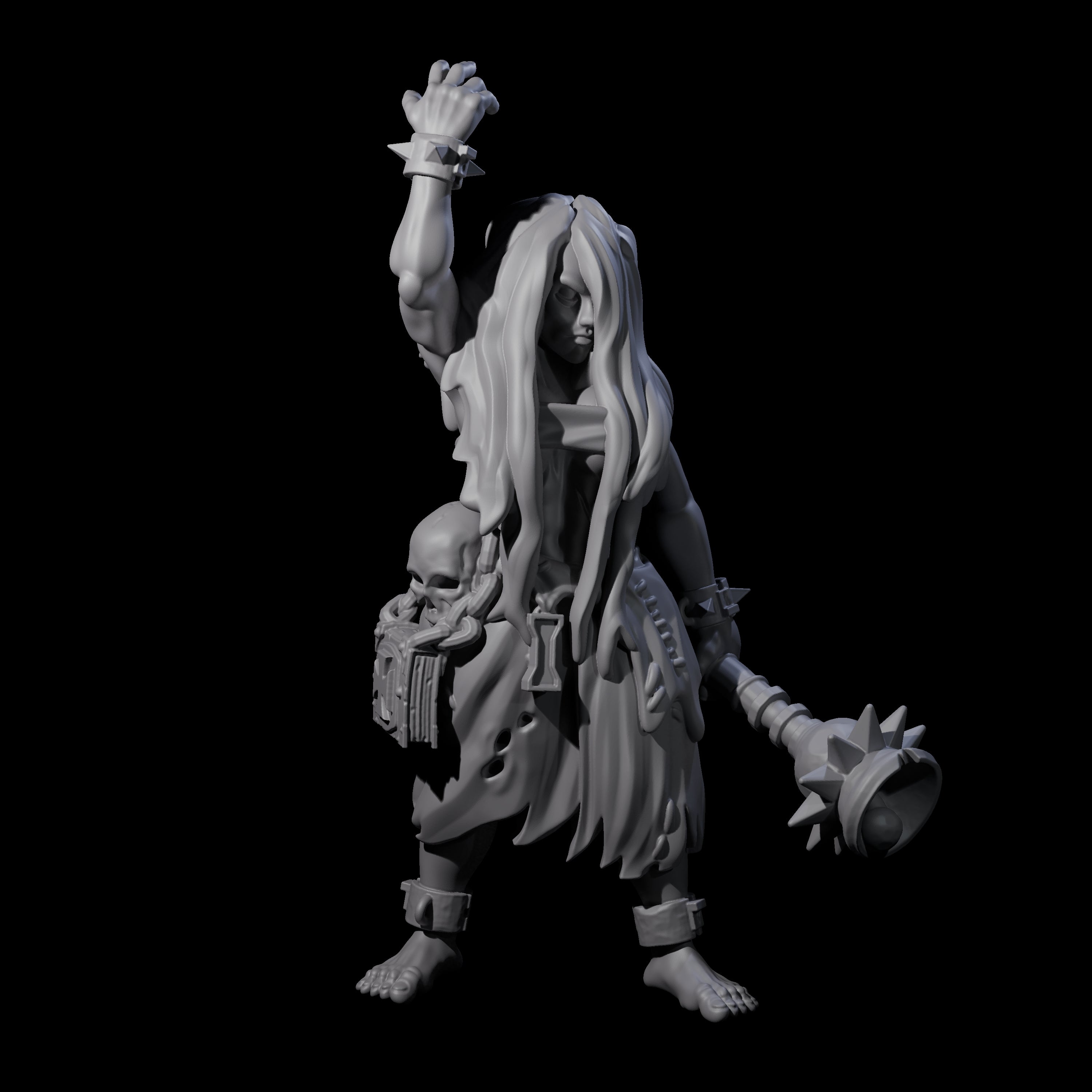 Angry Congregation Member G Miniature for Dungeons and Dragons, Pathfinder or other TTRPGs