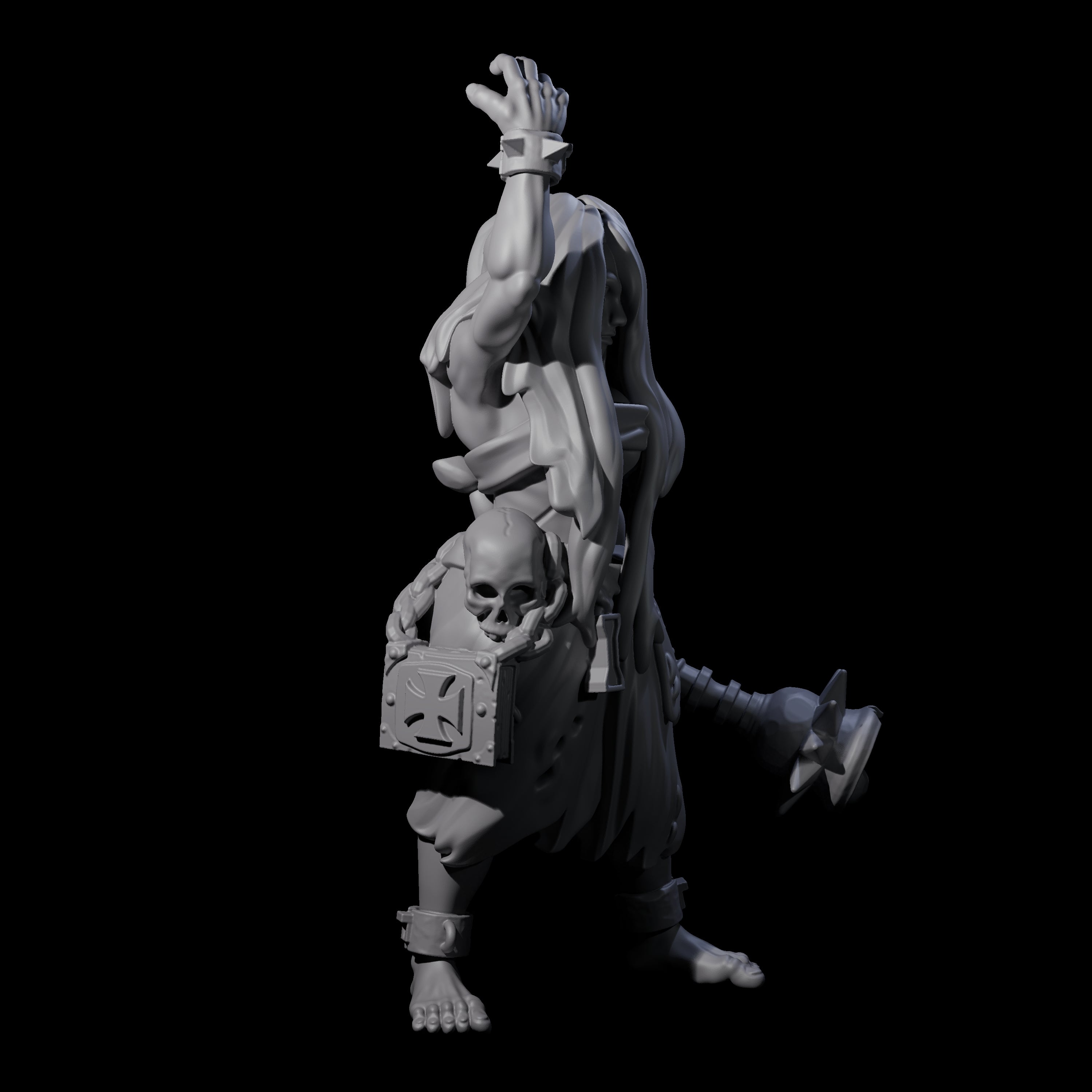 Angry Congregation Member G Miniature for Dungeons and Dragons, Pathfinder or other TTRPGs