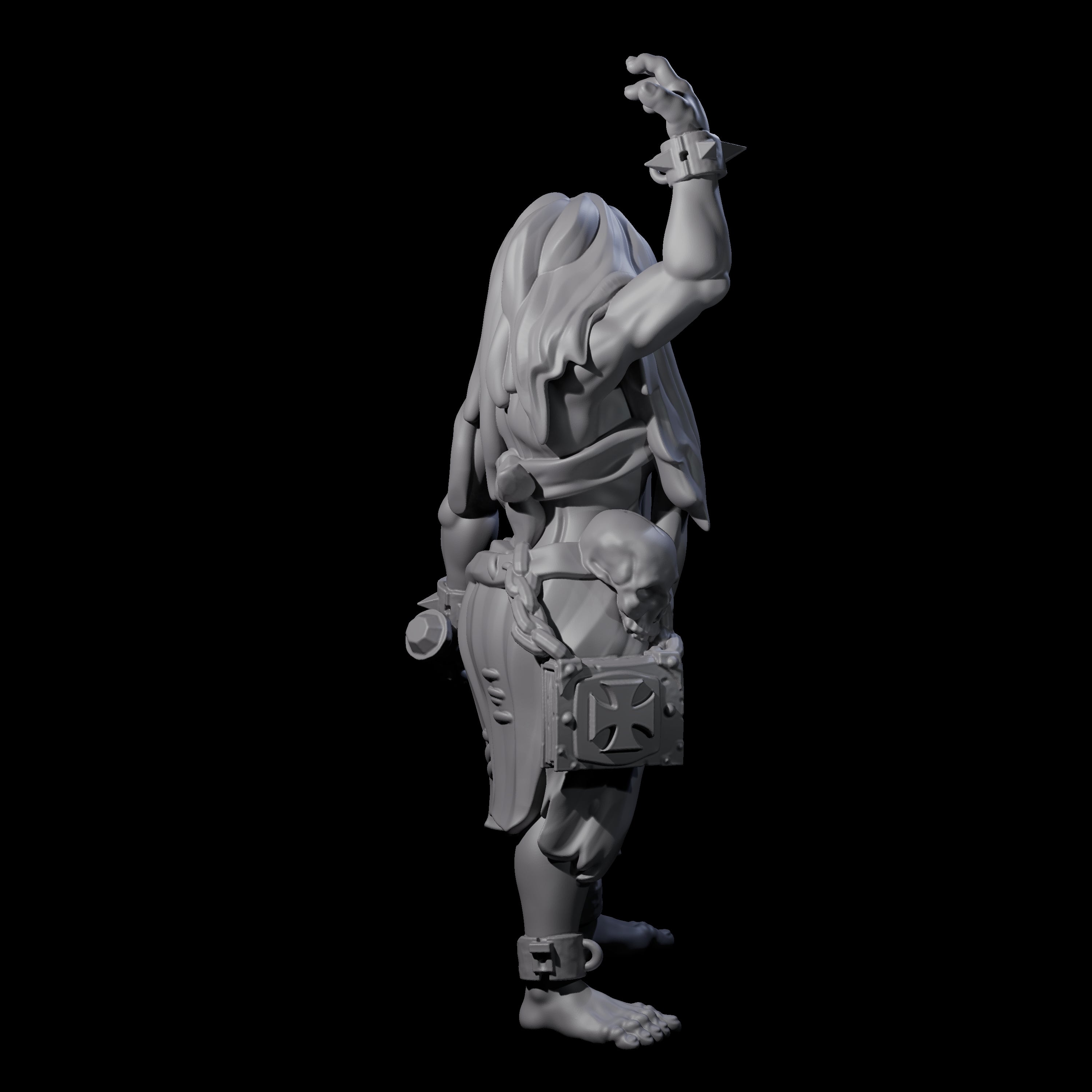 Angry Congregation Member G Miniature for Dungeons and Dragons, Pathfinder or other TTRPGs