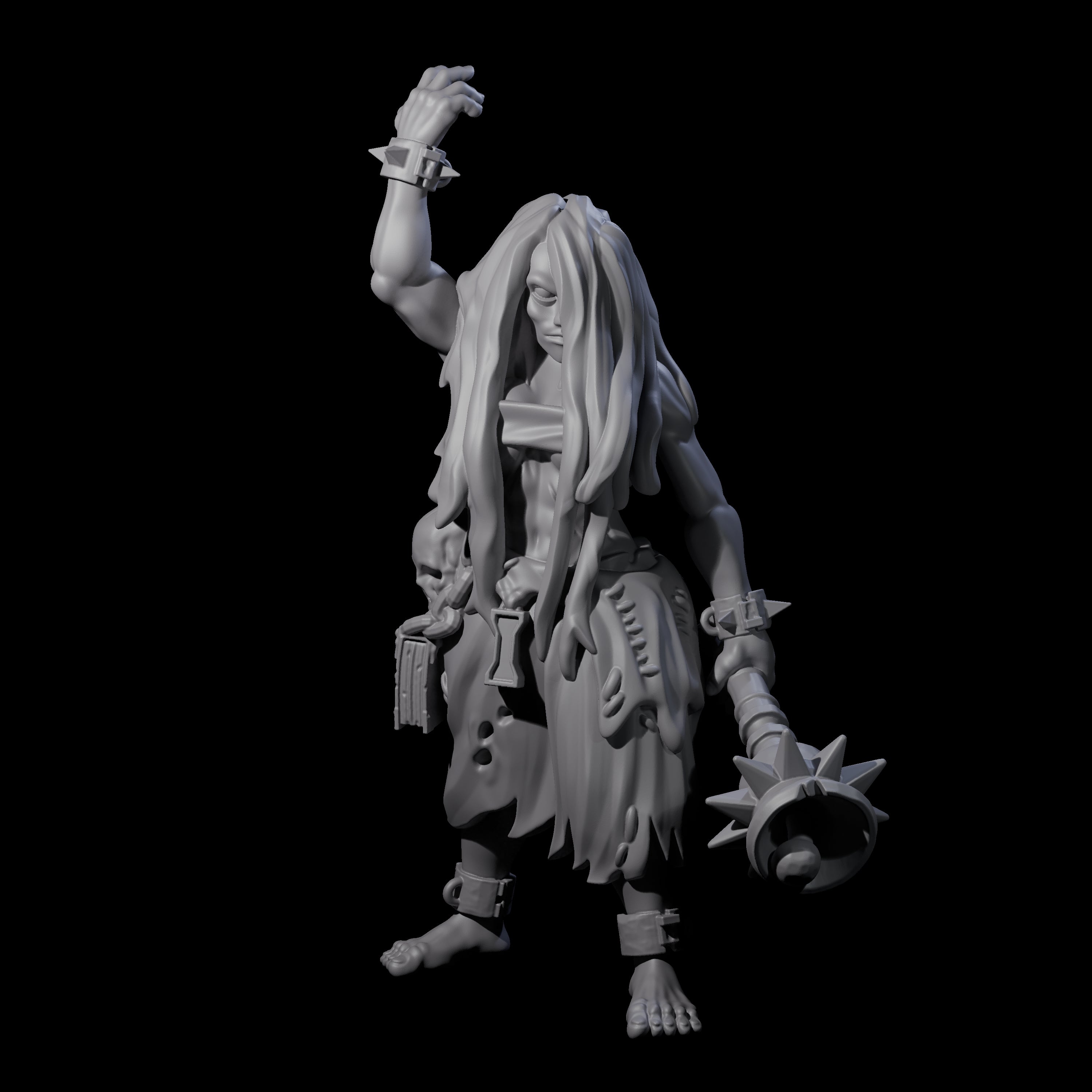 Angry Congregation Member G Miniature for Dungeons and Dragons, Pathfinder or other TTRPGs