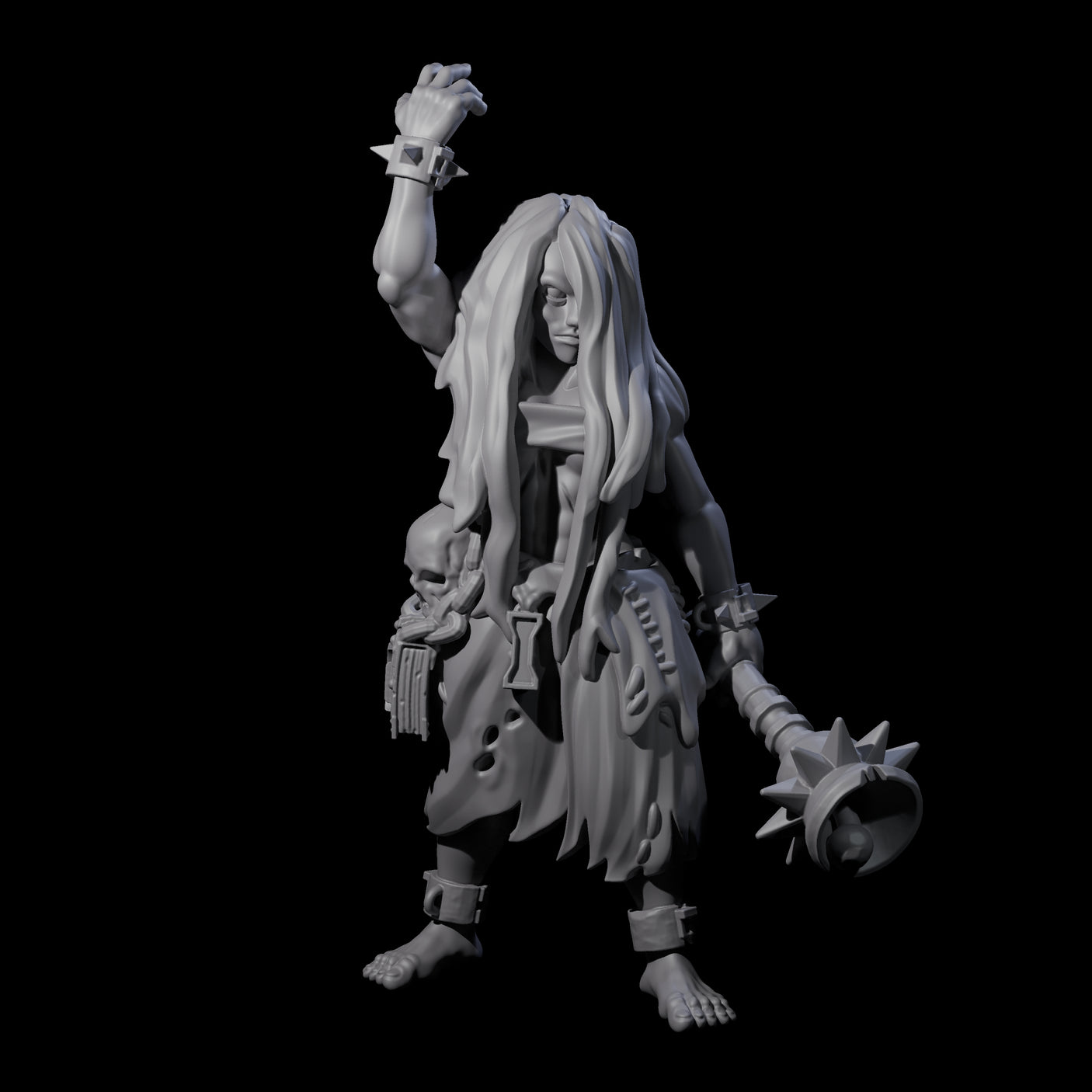 Angry Congregation Member G Miniature for Dungeons and Dragons, Pathfinder or other TTRPGs
