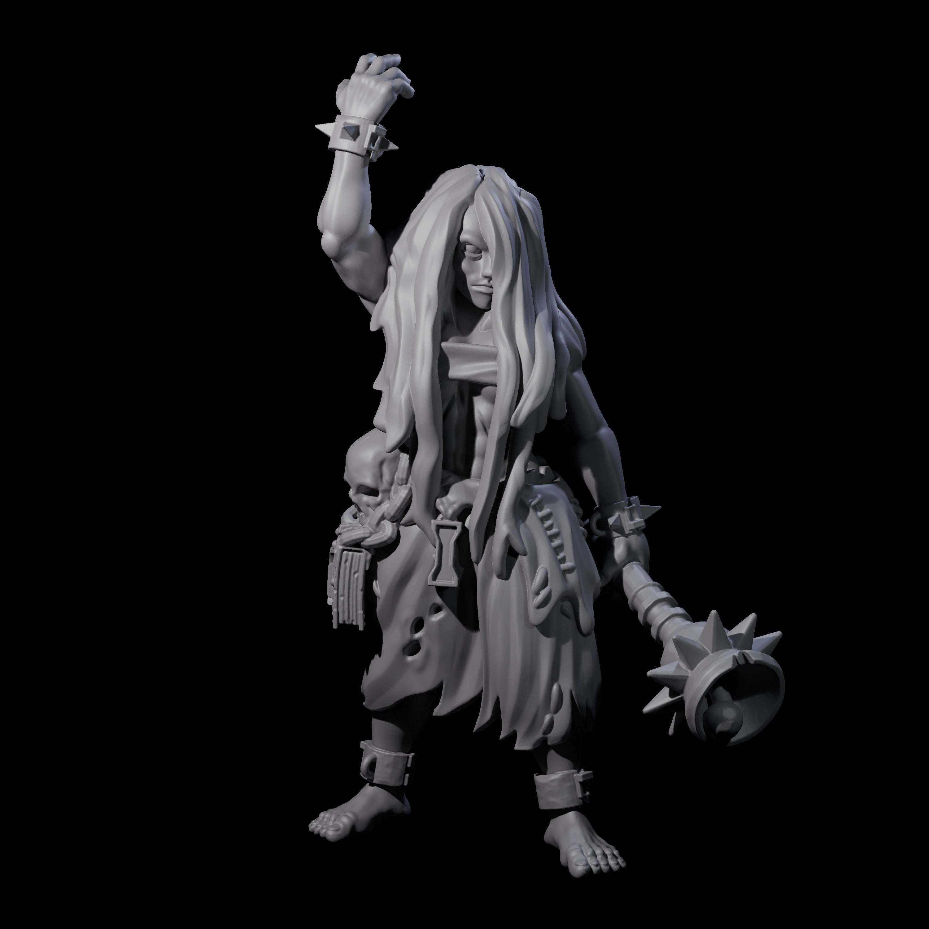 Angry Congregation Member G Miniature for Dungeons and Dragons, Pathfinder or other TTRPGs