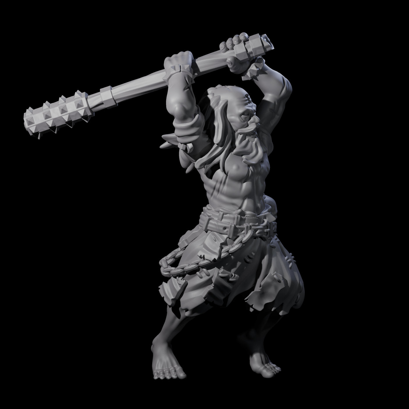 Angry Congregation Member H Miniature for Dungeons and Dragons, Pathfinder or other TTRPGs
