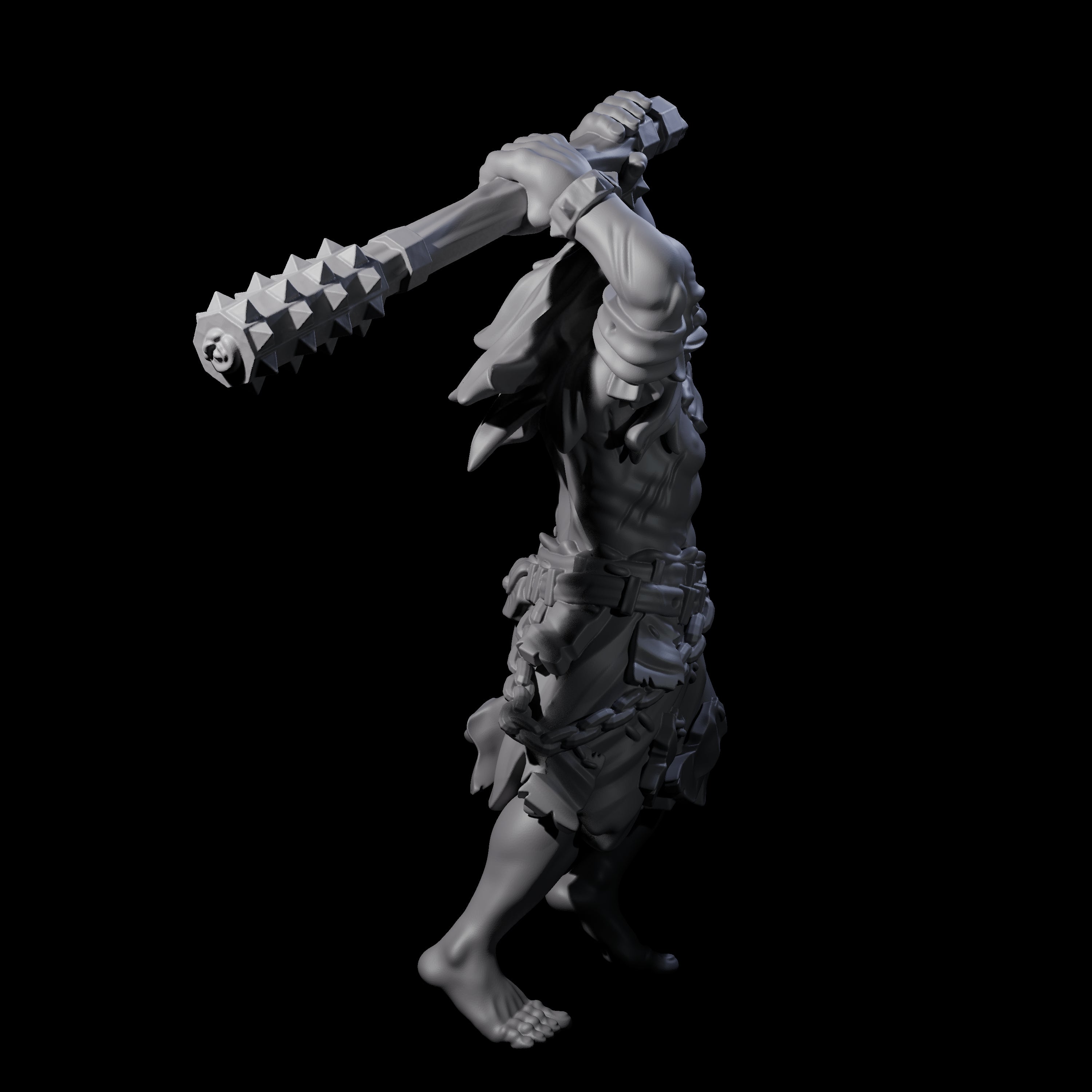 Angry Congregation Member H Miniature for Dungeons and Dragons, Pathfinder or other TTRPGs