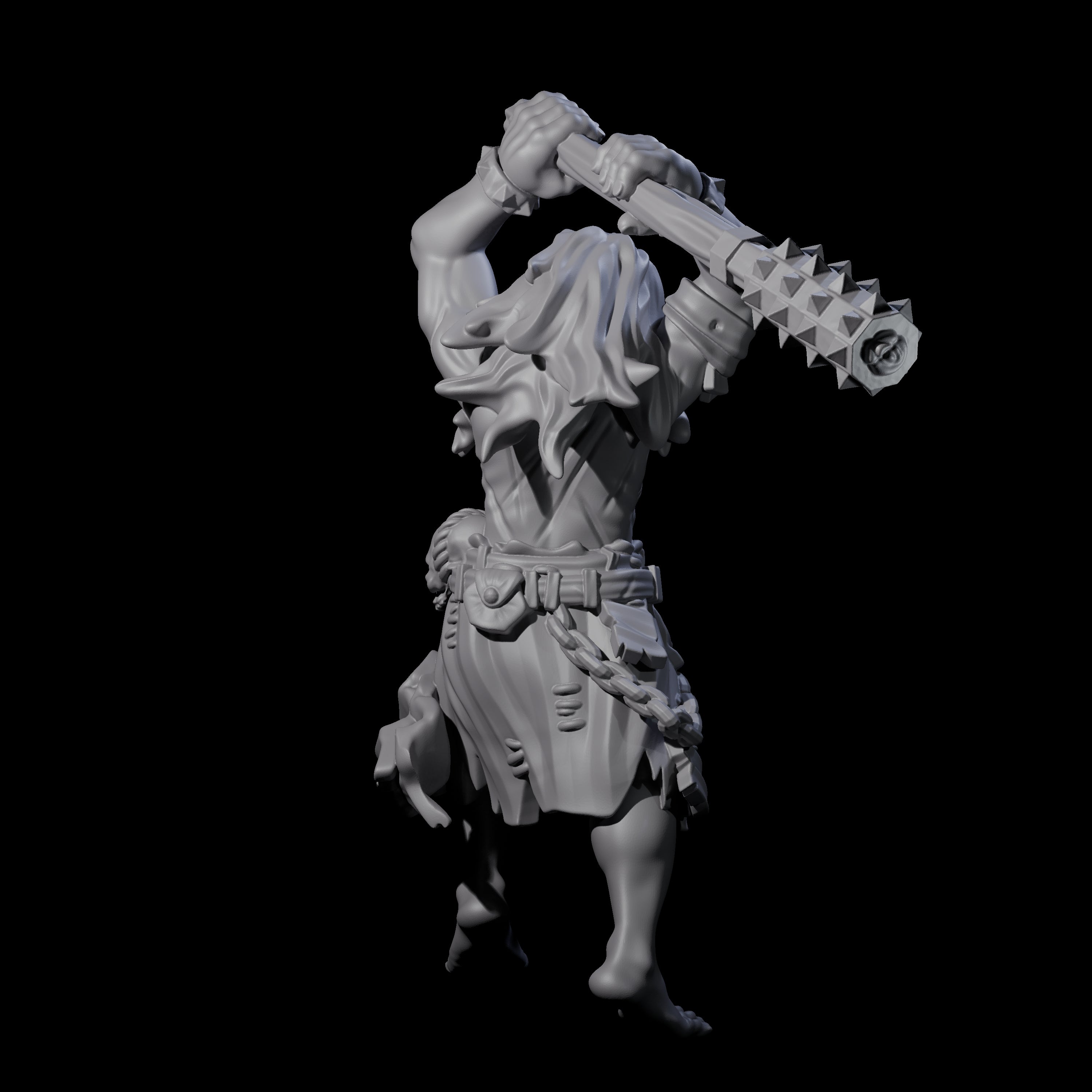 Angry Congregation Member H Miniature for Dungeons and Dragons, Pathfinder or other TTRPGs