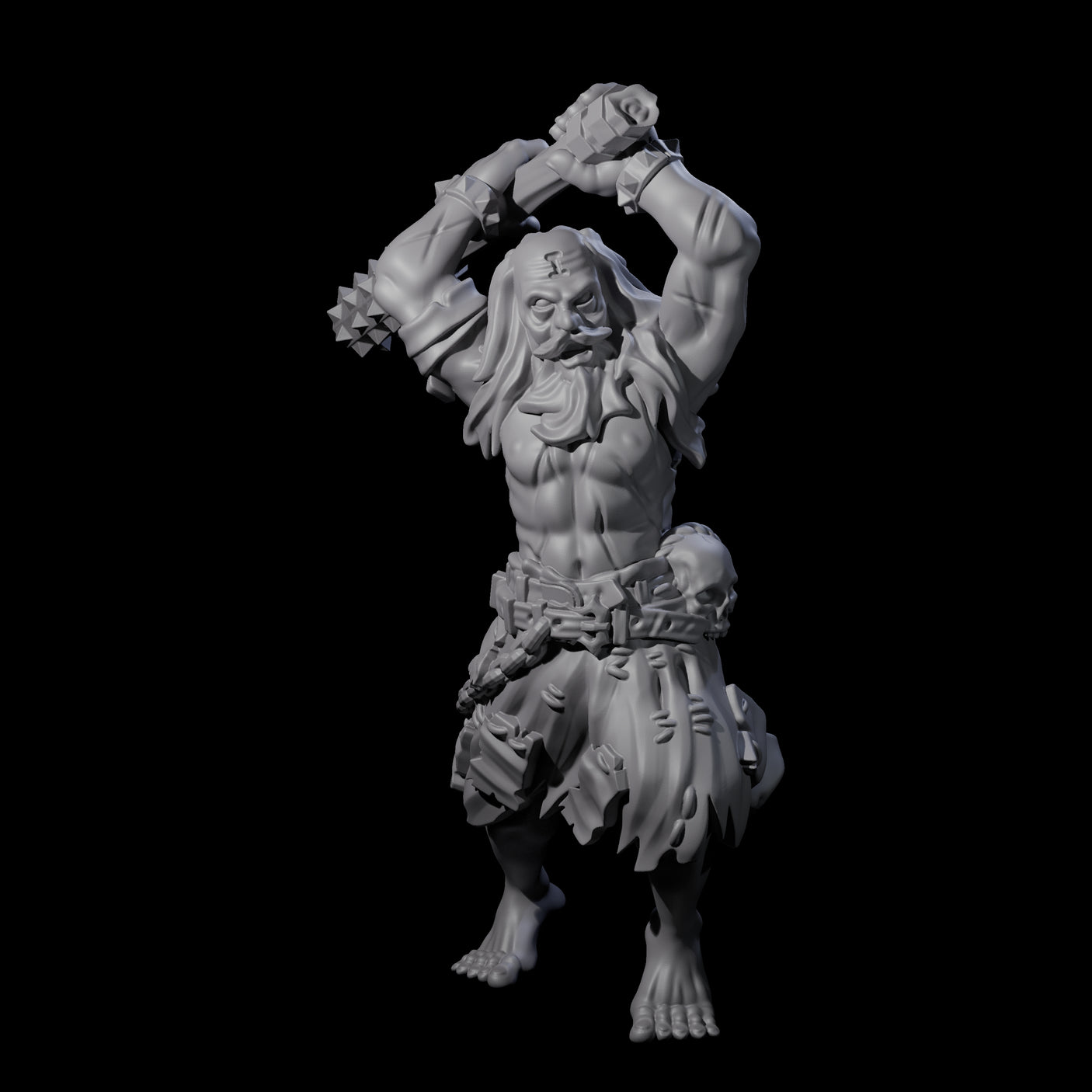 Angry Congregation Member H Miniature for Dungeons and Dragons, Pathfinder or other TTRPGs