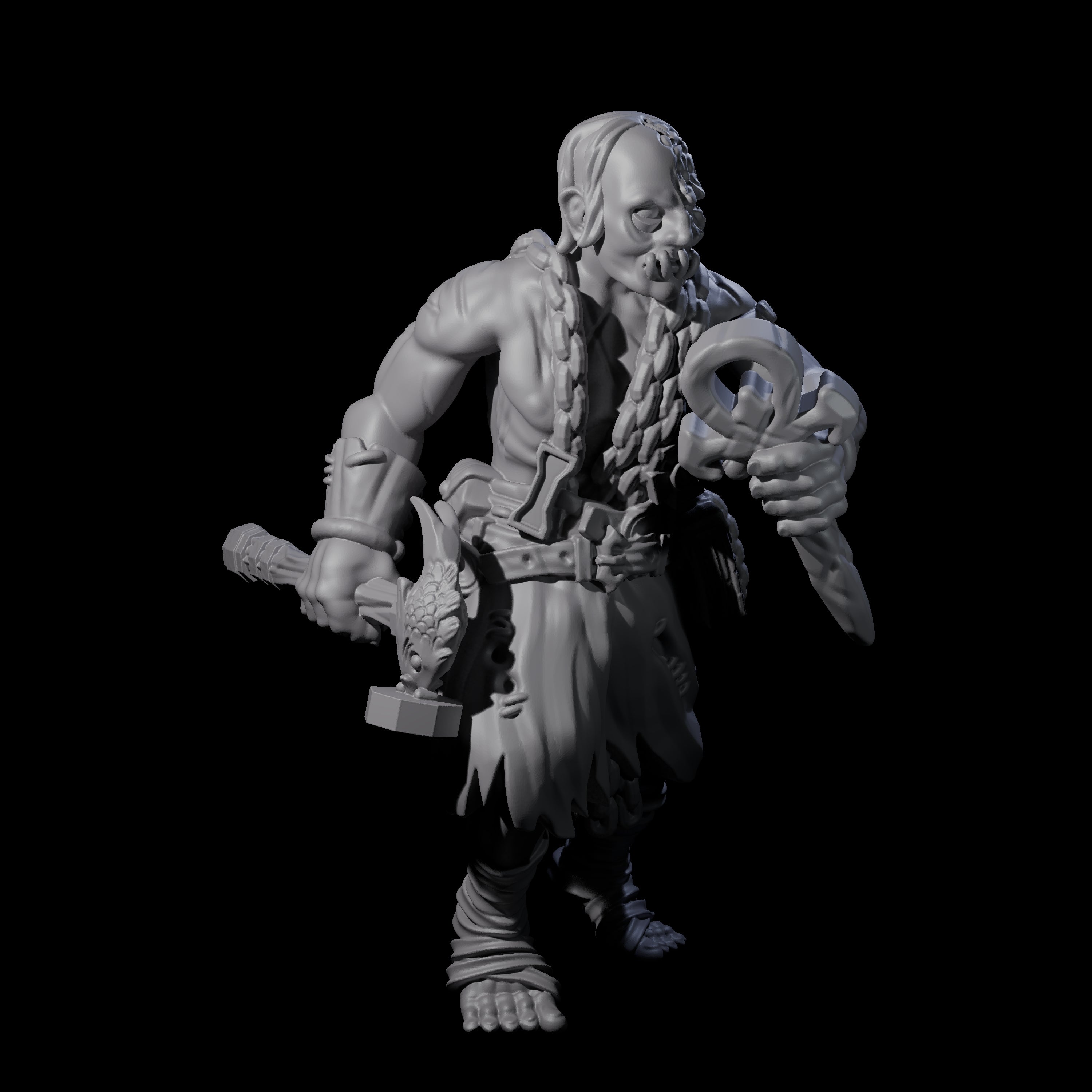 Angry Congregation Member I Miniature for Dungeons and Dragons, Pathfinder or other TTRPGs