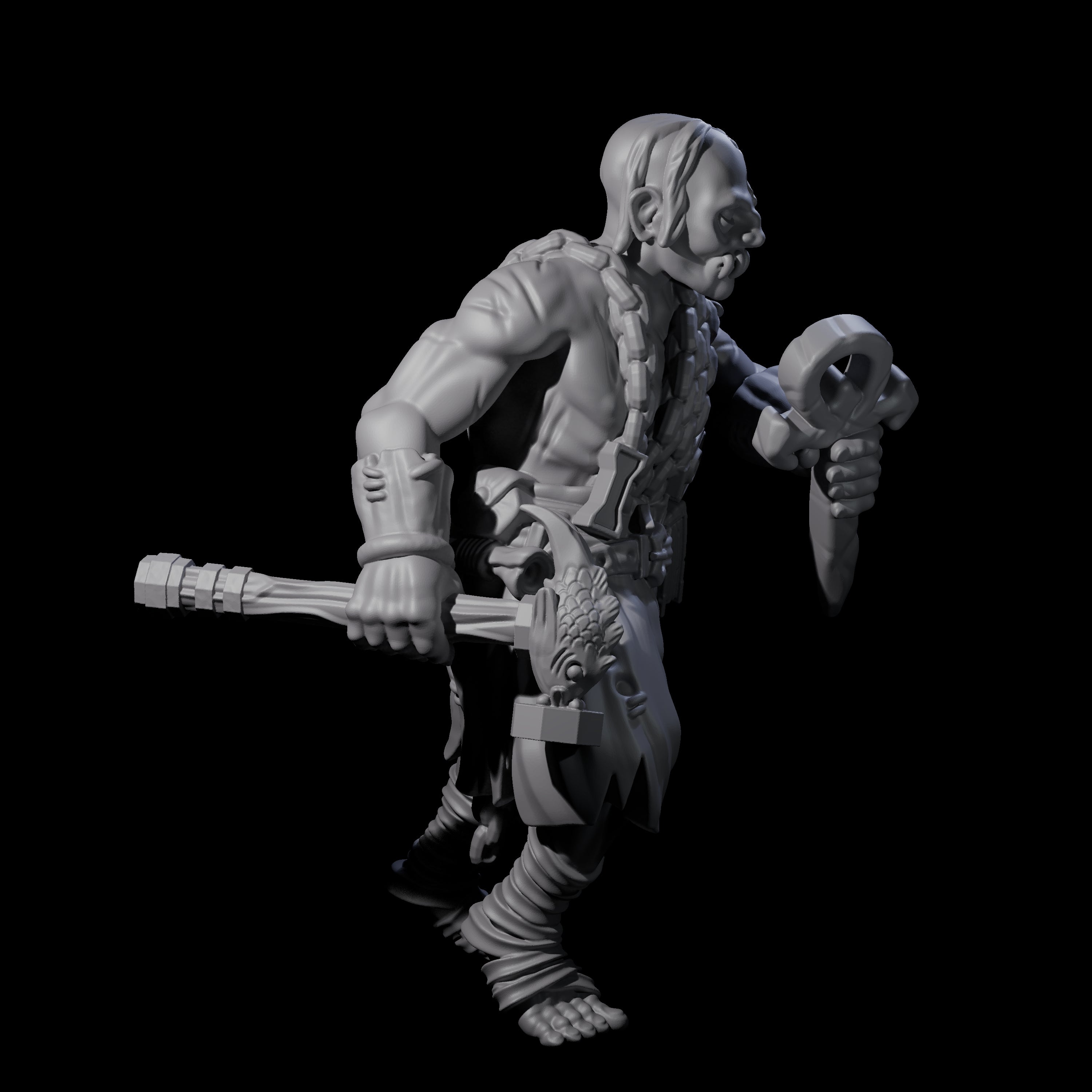 Angry Congregation Member I Miniature for Dungeons and Dragons, Pathfinder or other TTRPGs