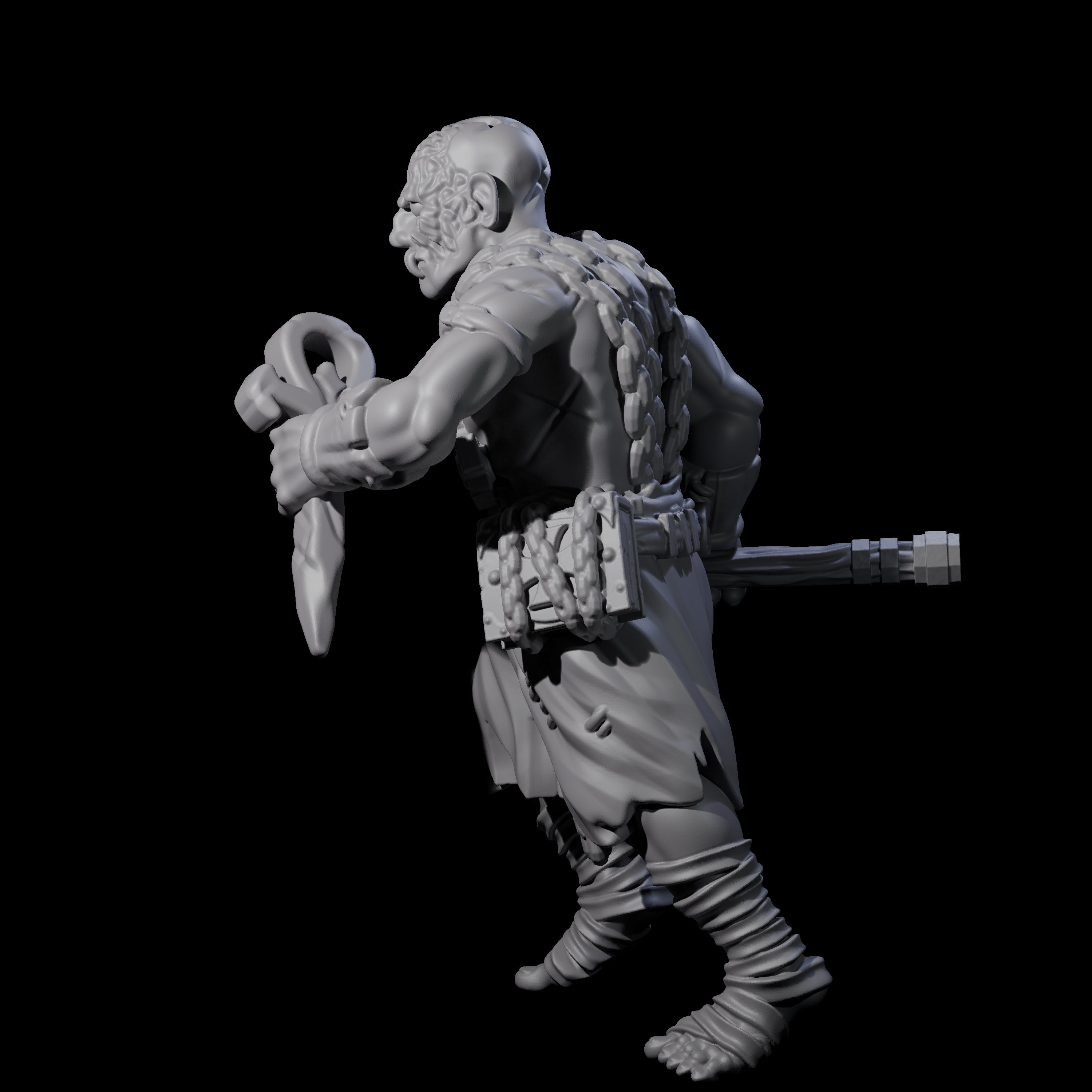 Angry Congregation Member I Miniature for Dungeons and Dragons, Pathfinder or other TTRPGs