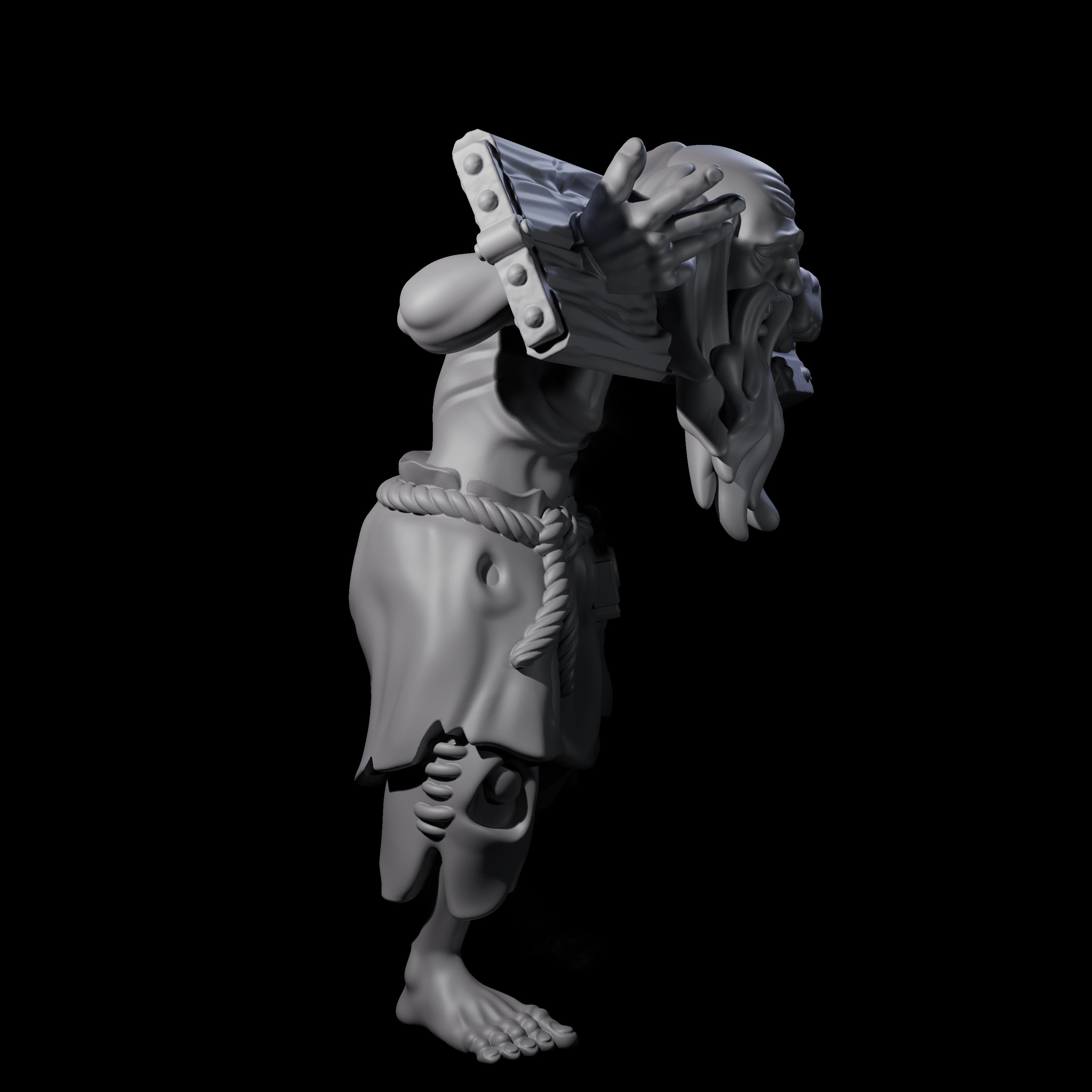 Angry Congregation Member J Miniature for Dungeons and Dragons, Pathfinder or other TTRPGs