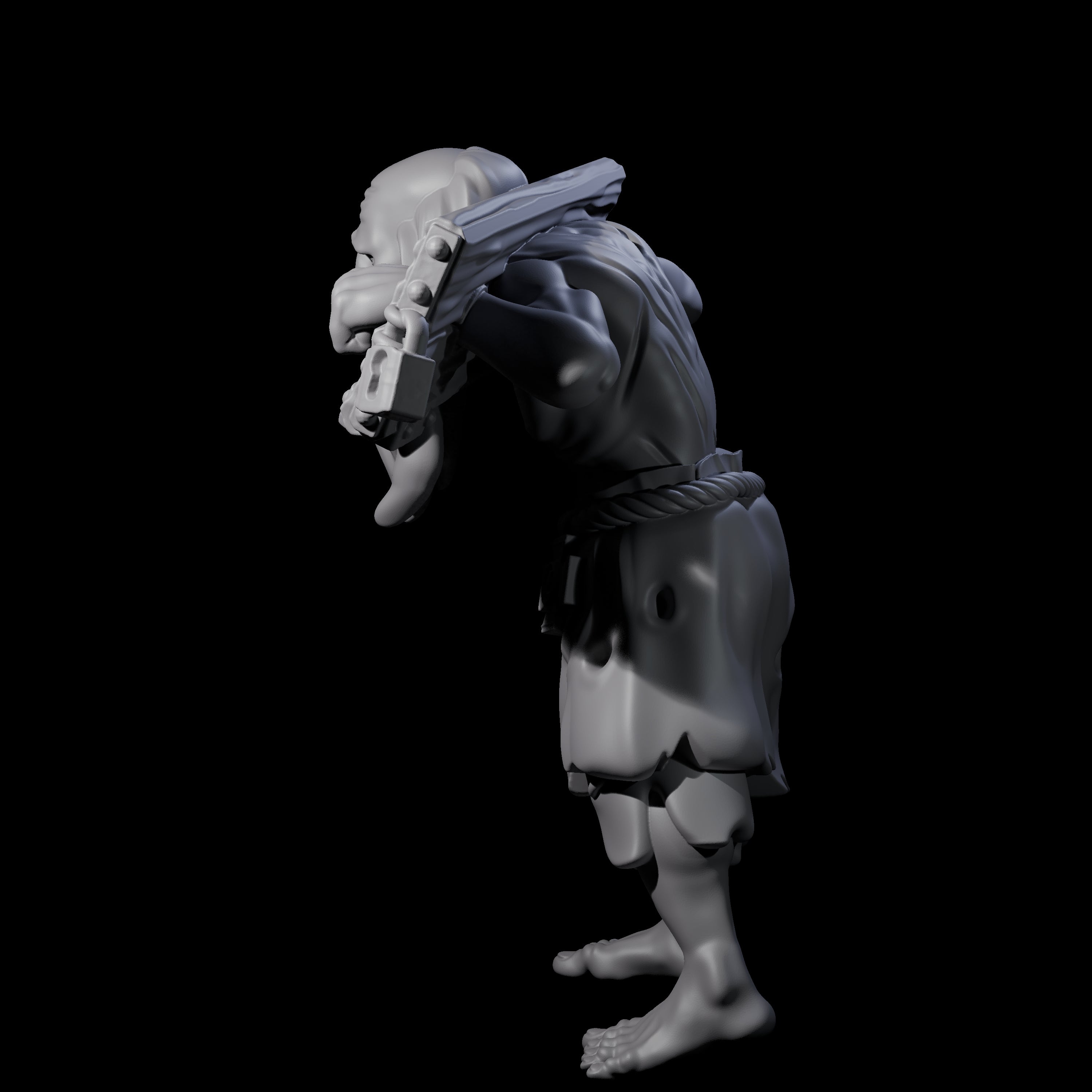 Angry Congregation Member J Miniature for Dungeons and Dragons, Pathfinder or other TTRPGs