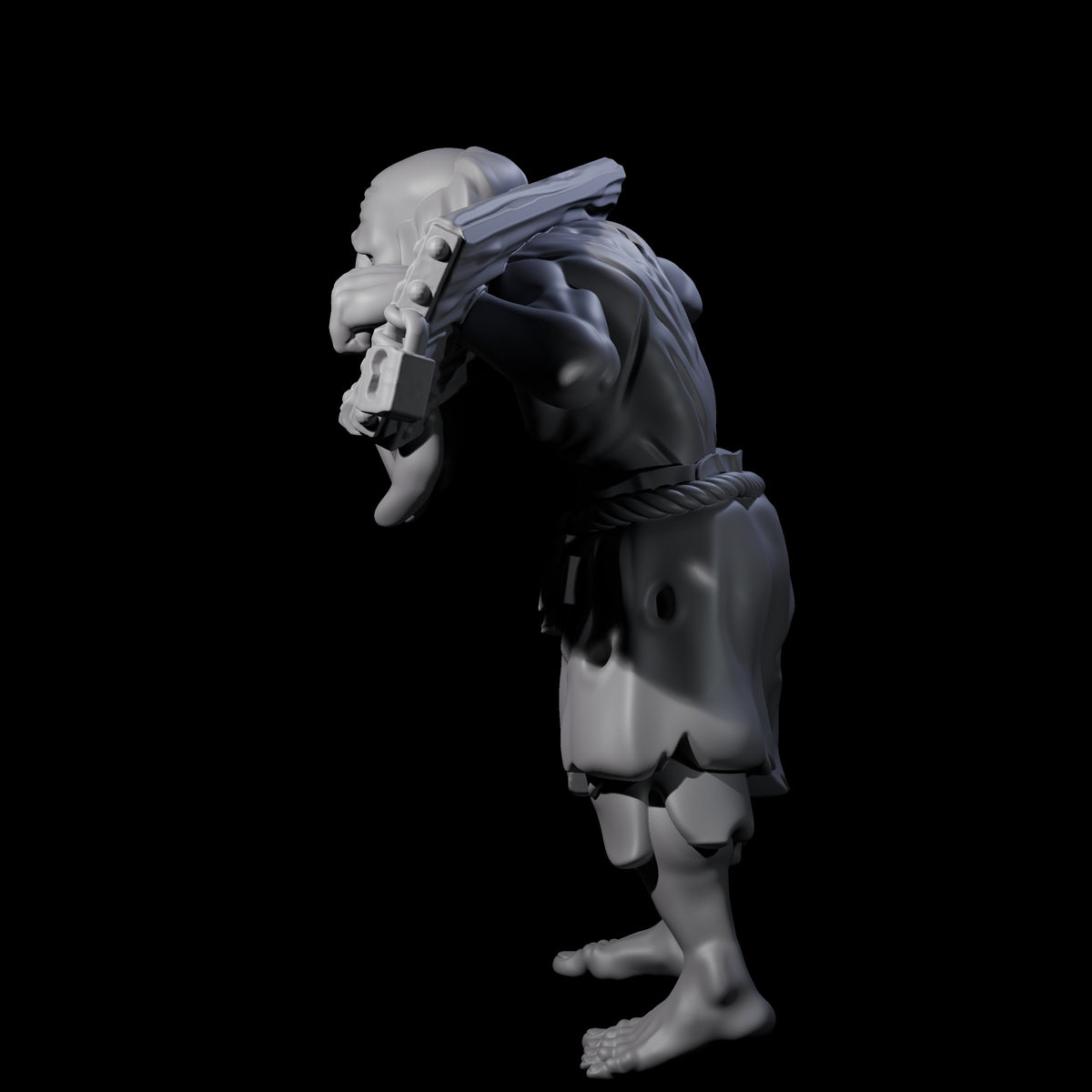 Angry Congregation Member J Miniature for Dungeons and Dragons, Pathfinder or other TTRPGs