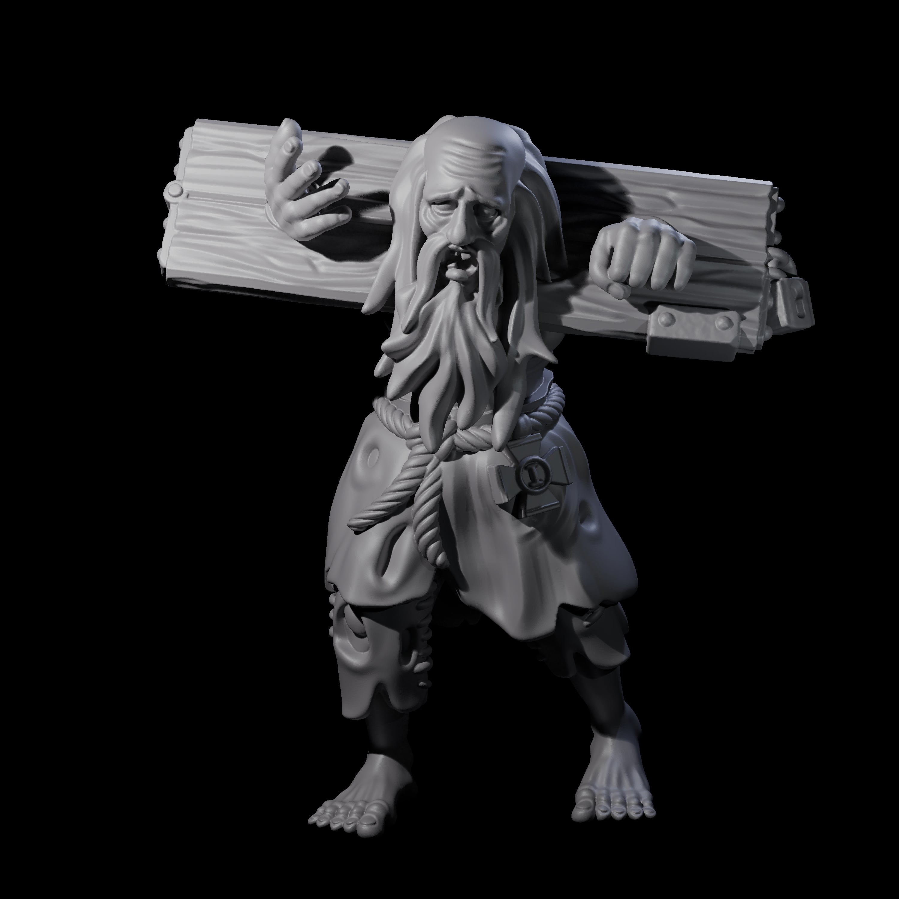 Angry Congregation Member J Miniature for Dungeons and Dragons, Pathfinder or other TTRPGs
