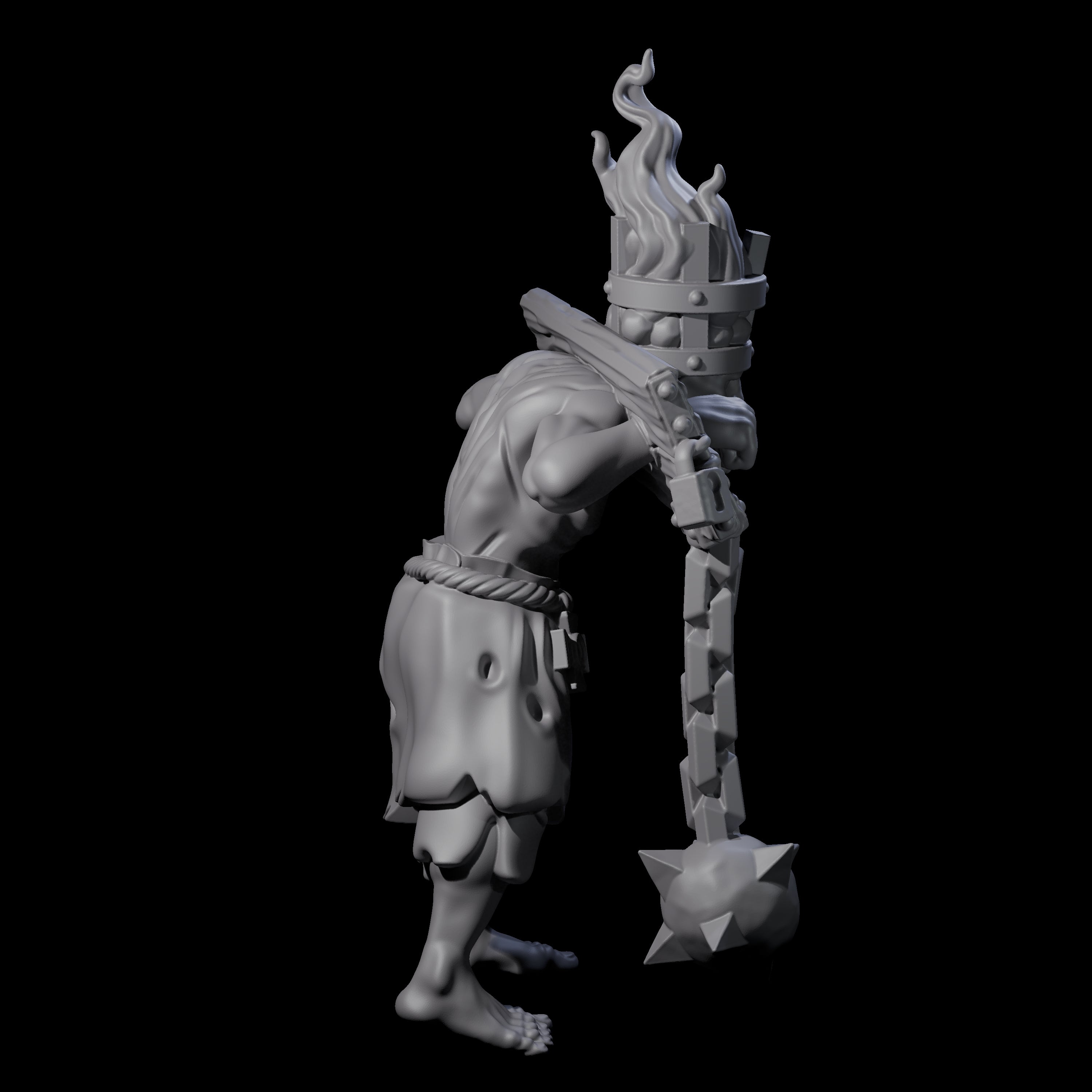 Angry Congregation Member K Miniature for Dungeons and Dragons, Pathfinder or other TTRPGs