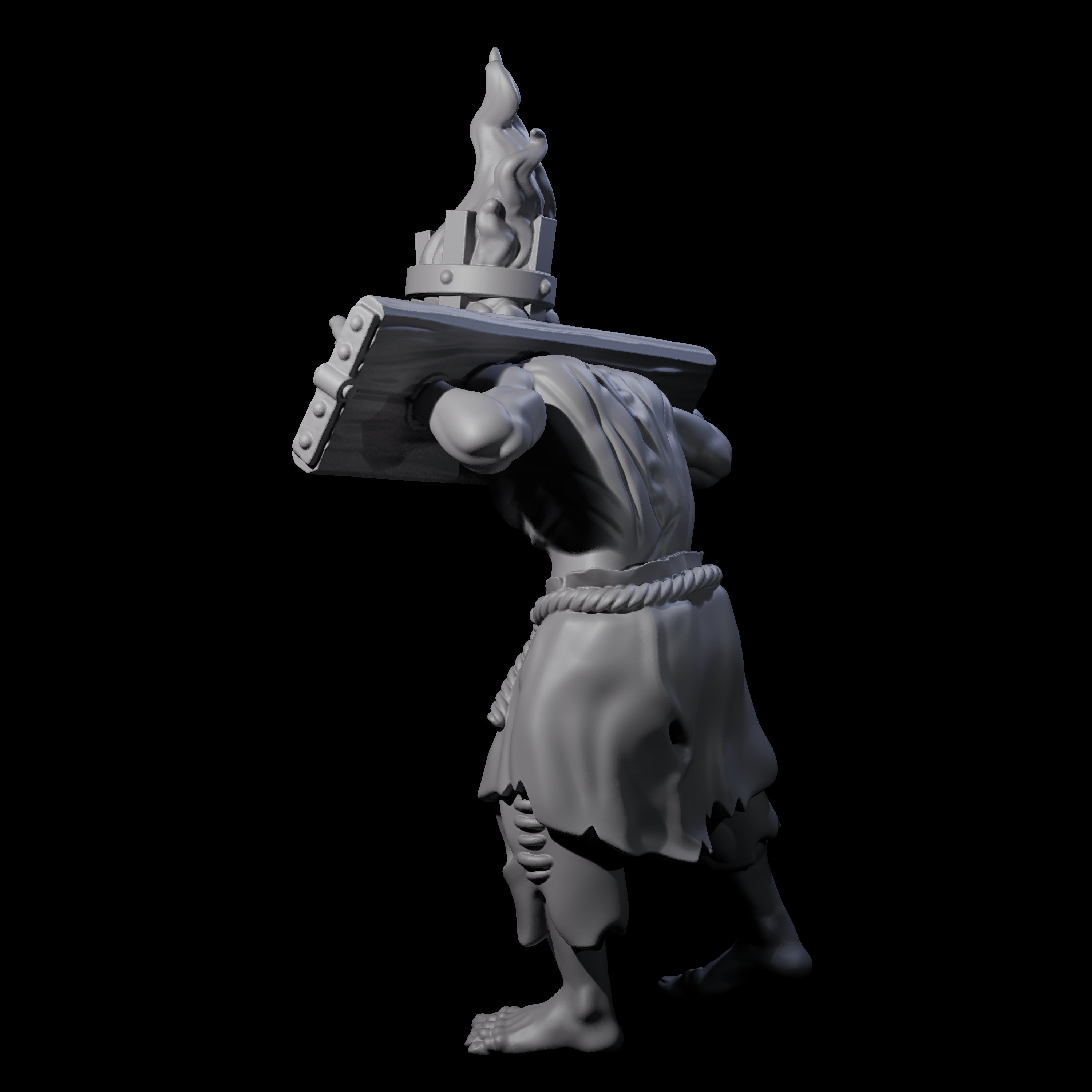 Angry Congregation Member K Miniature for Dungeons and Dragons, Pathfinder or other TTRPGs