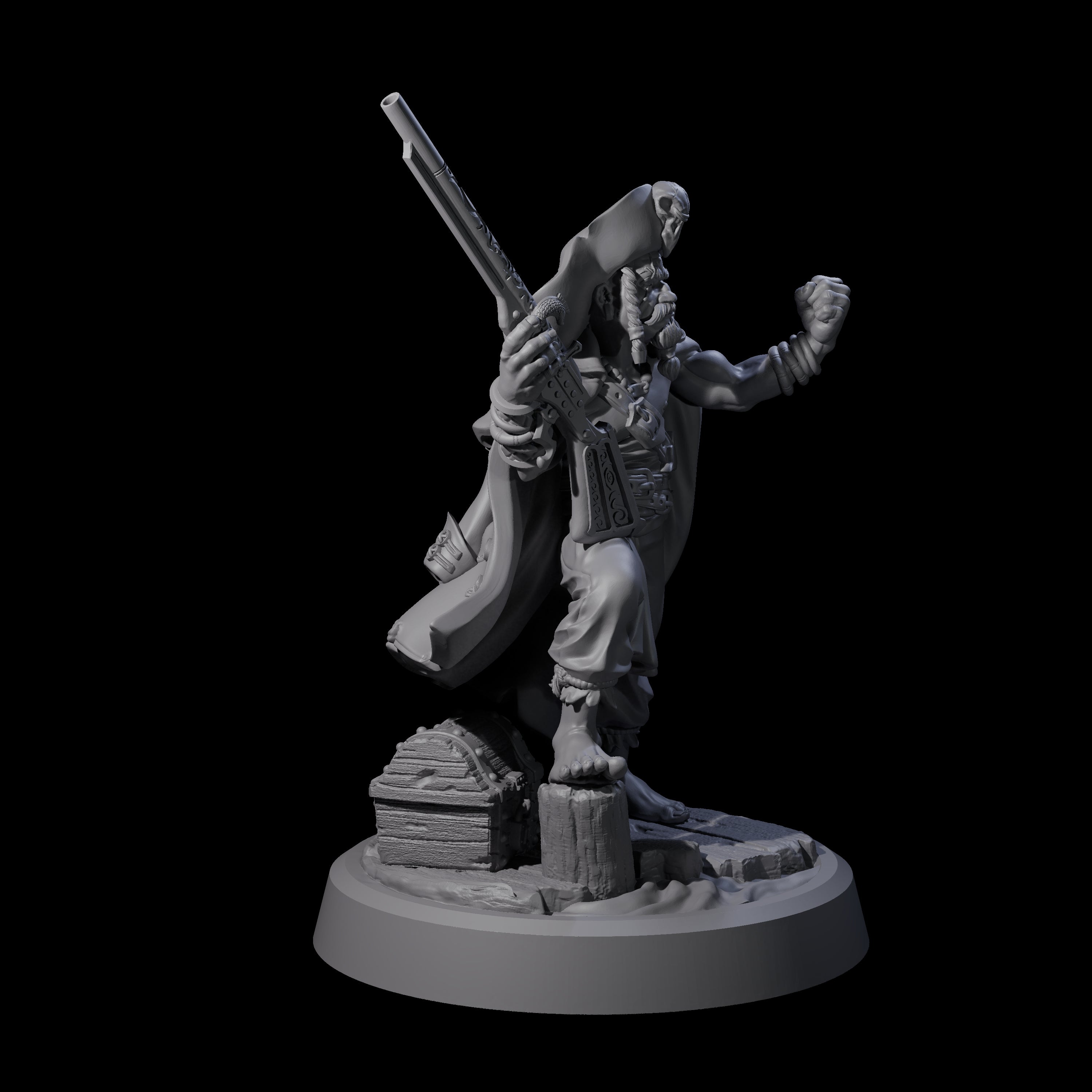 Angry Gnome Sailor Miniature for Dungeons and Dragons, Pathfinder or other TTRPGs