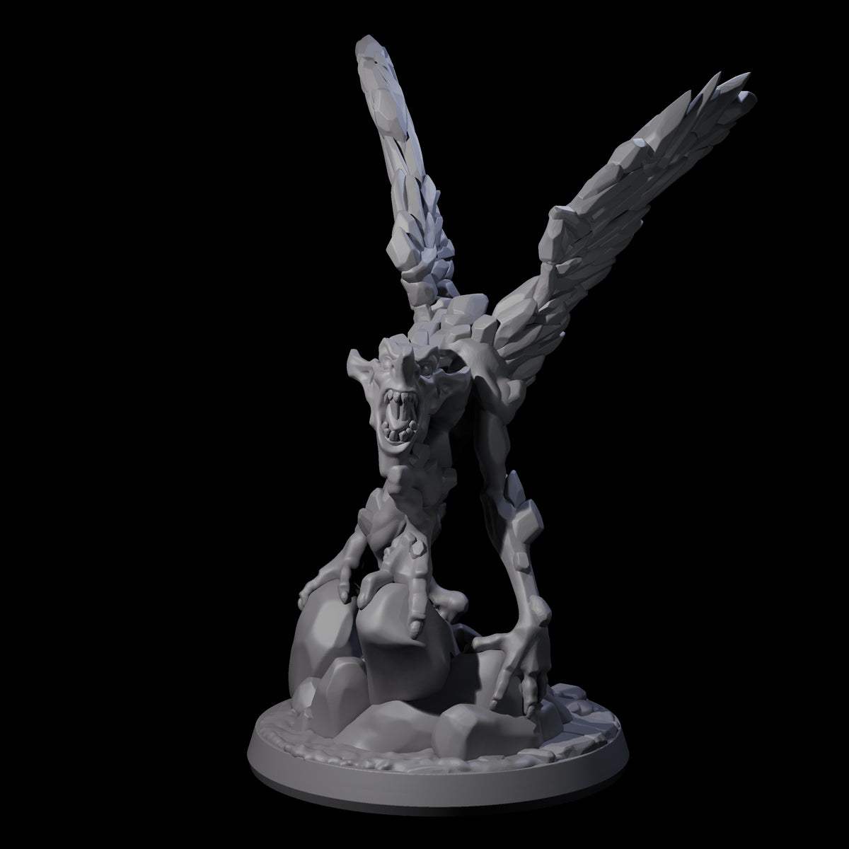 Angry Ice Mephit Miniature for Dungeons and Dragons, Pathfinder or other TTRPGs