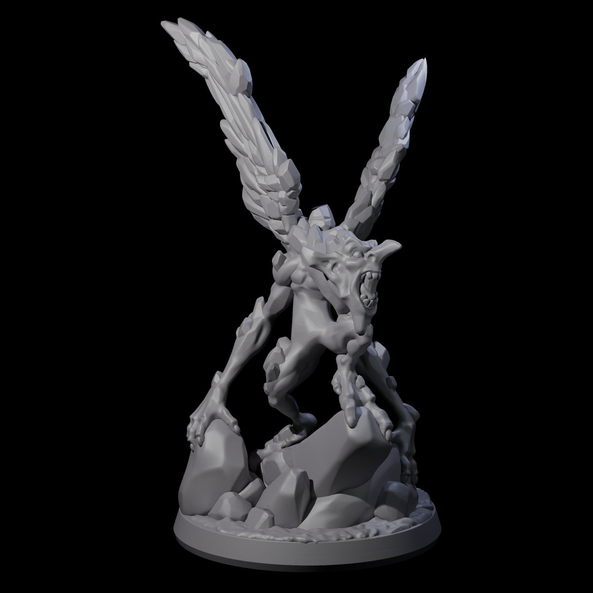 Angry Ice Mephit Miniature for Dungeons and Dragons, Pathfinder or other TTRPGs