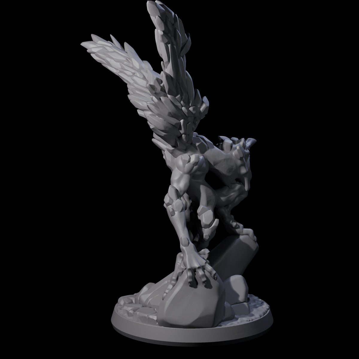 Angry Ice Mephit Miniature for Dungeons and Dragons, Pathfinder or other TTRPGs