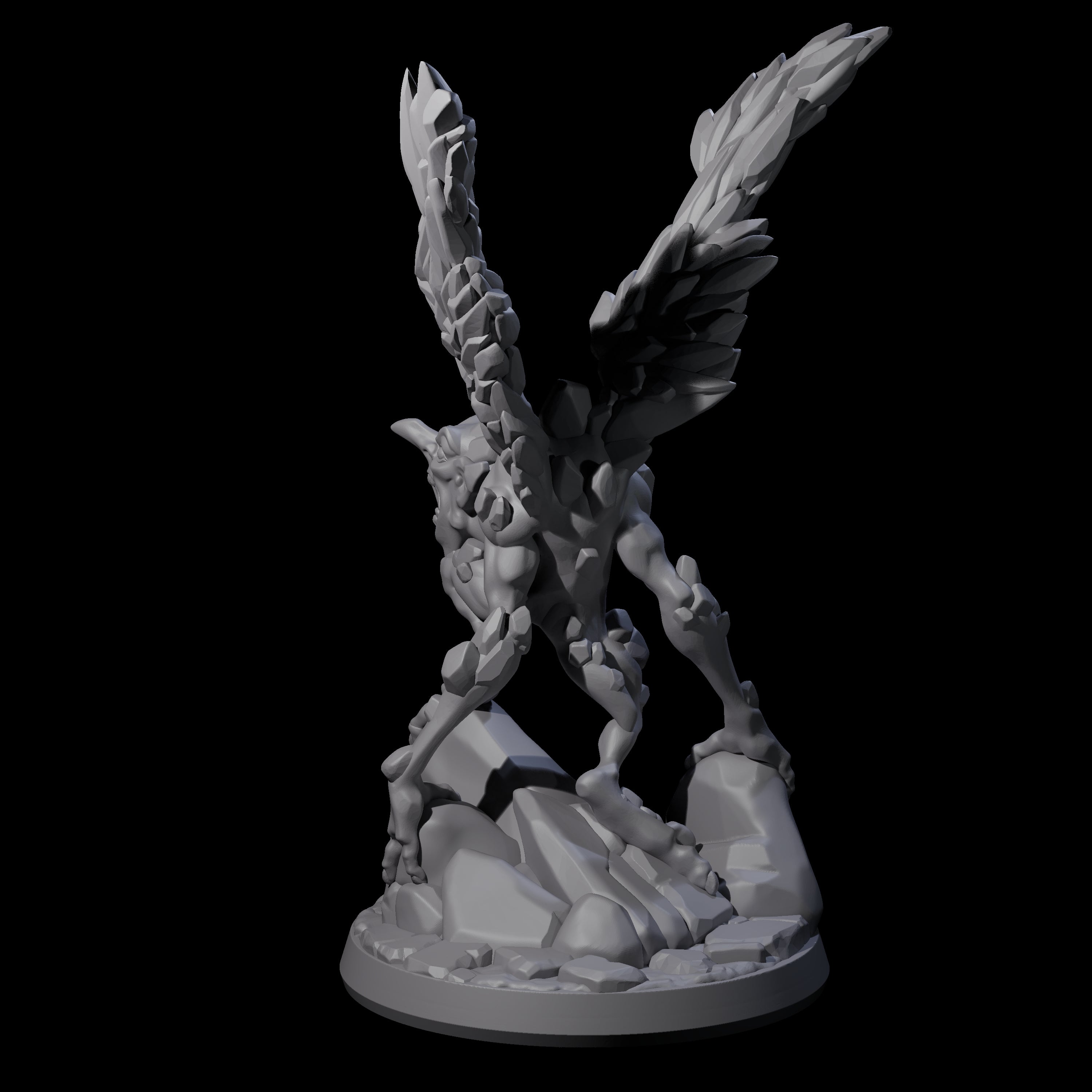 Angry Ice Mephit Miniature for Dungeons and Dragons, Pathfinder or other TTRPGs