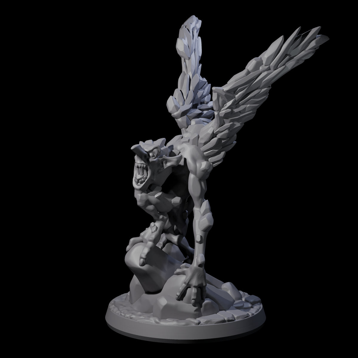 Angry Ice Mephit Miniature for Dungeons and Dragons, Pathfinder or other TTRPGs