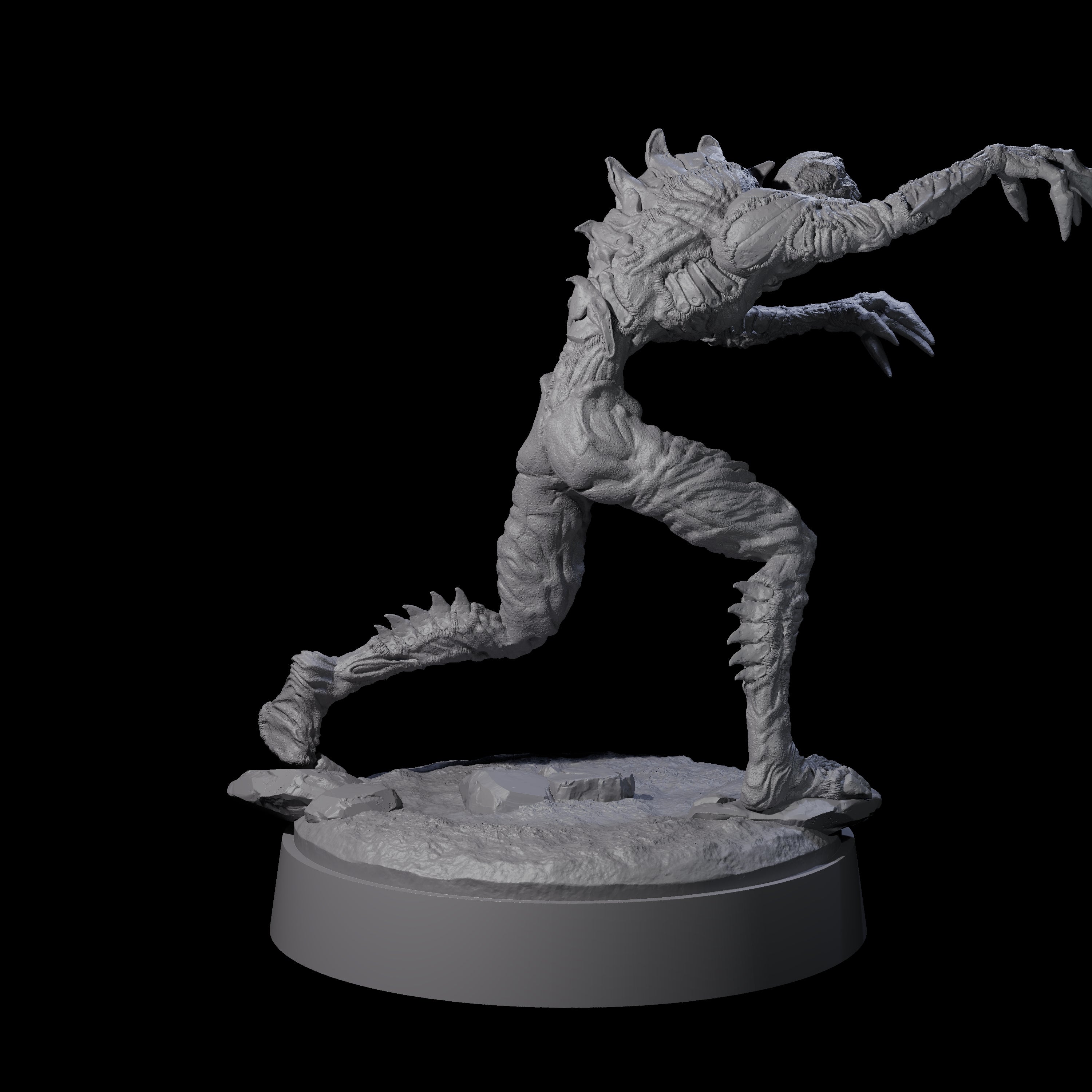 Angry Meenlock B Miniature for Dungeons and Dragons, Pathfinder or other TTRPGs