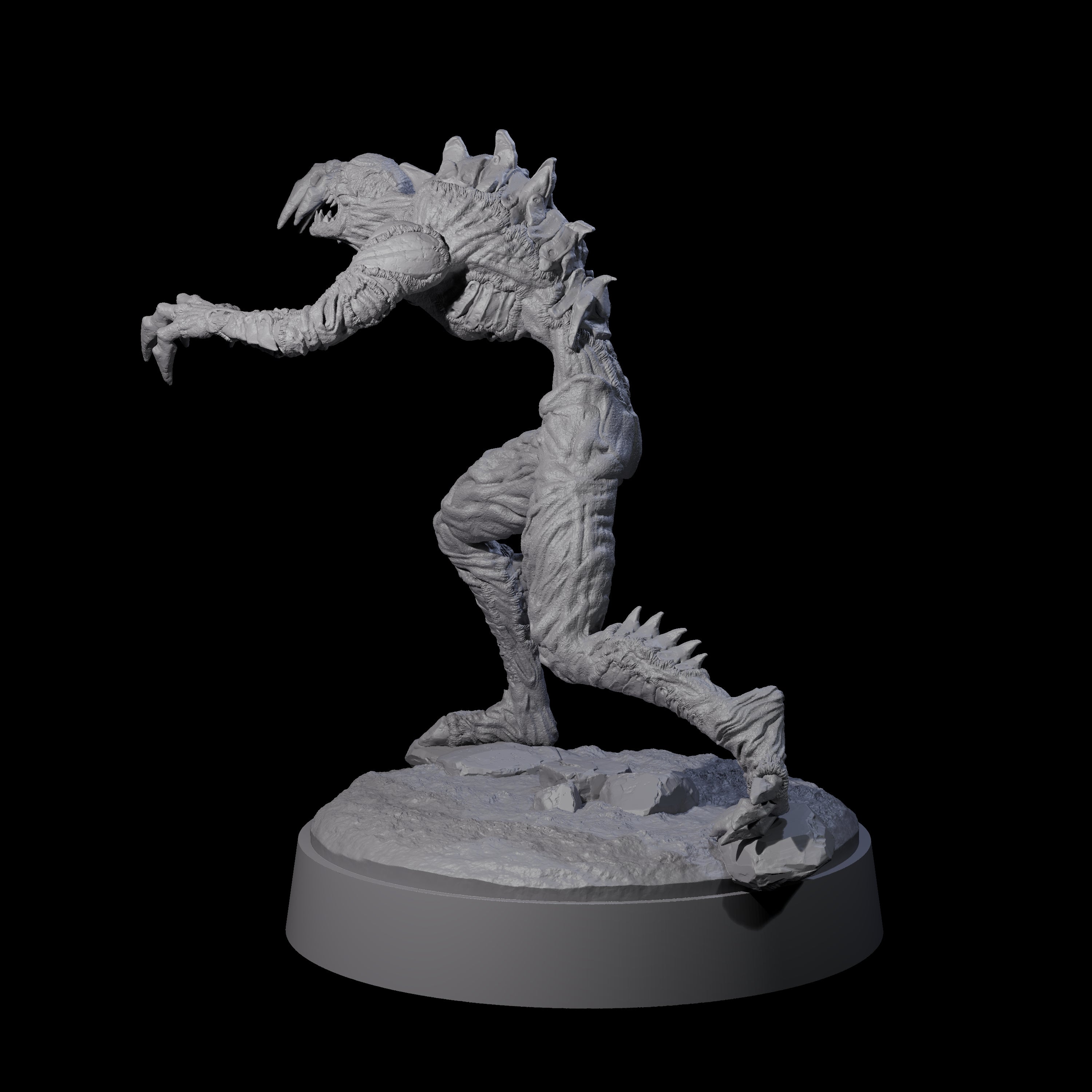 Angry Meenlock B Miniature for Dungeons and Dragons, Pathfinder or other TTRPGs