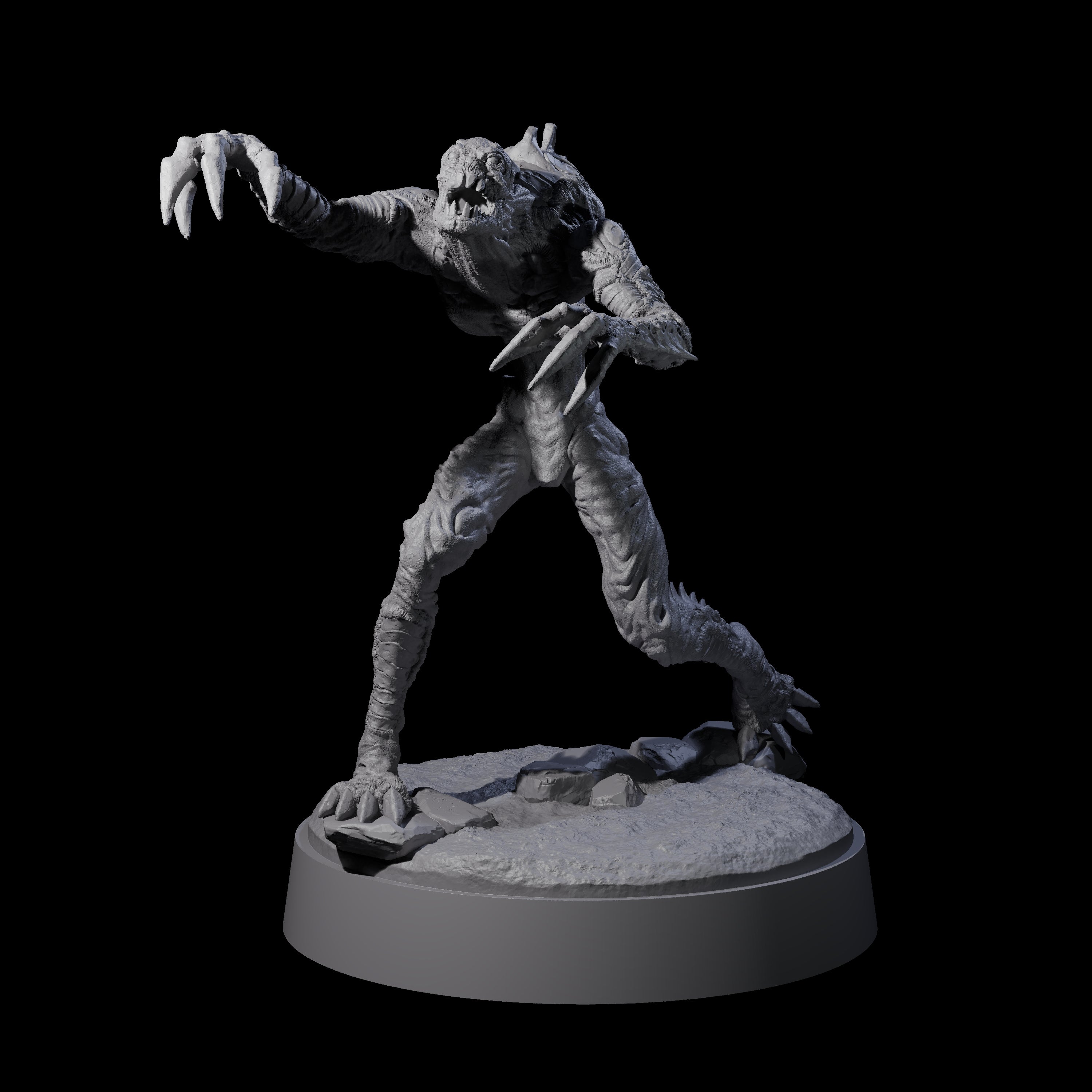 Angry Meenlock B Miniature for Dungeons and Dragons, Pathfinder or other TTRPGs