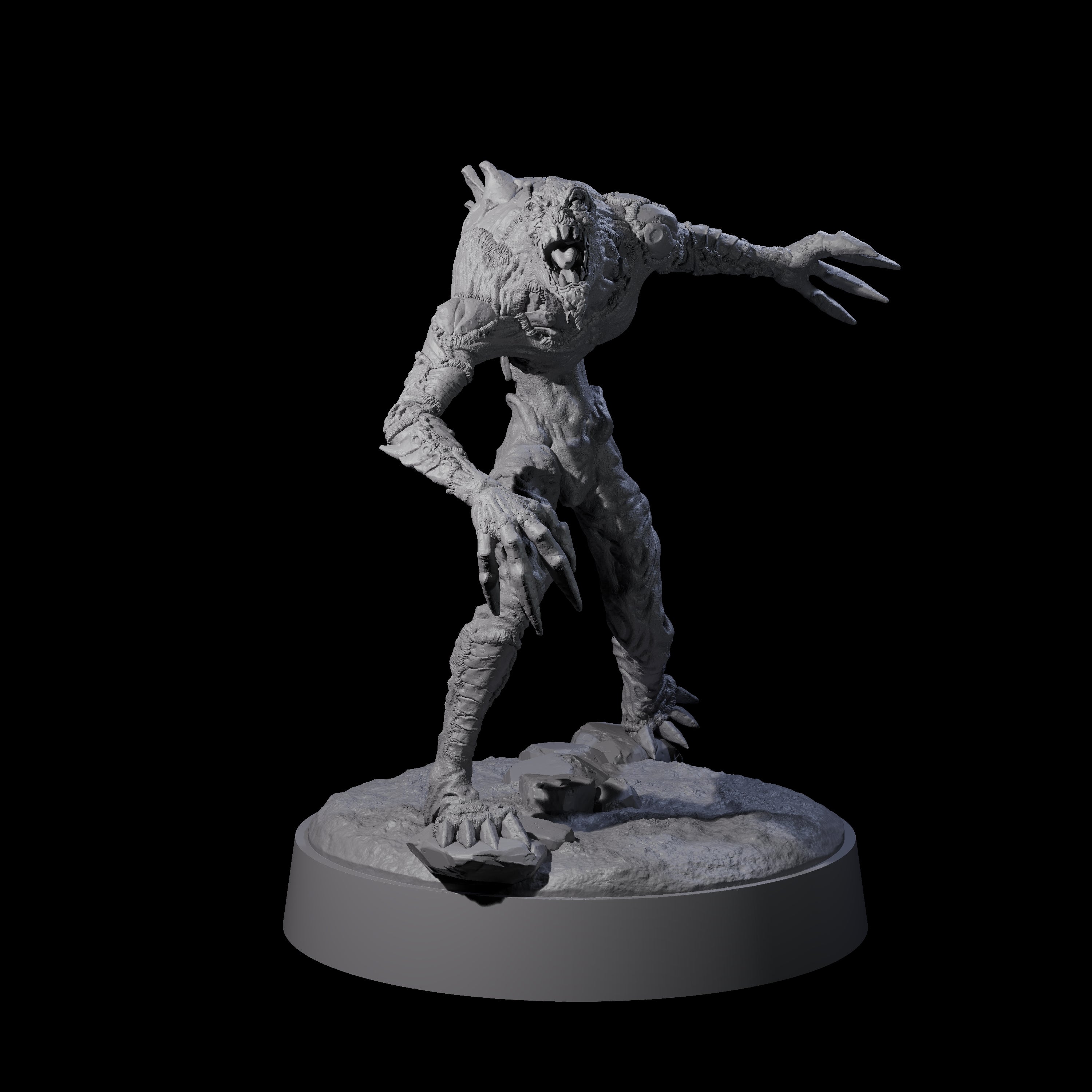 Angry Meenlock D Miniature for Dungeons and Dragons, Pathfinder or other TTRPGs