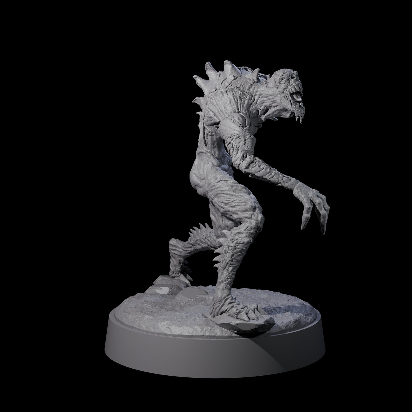 Angry Meenlock D Miniature for Dungeons and Dragons, Pathfinder or other TTRPGs