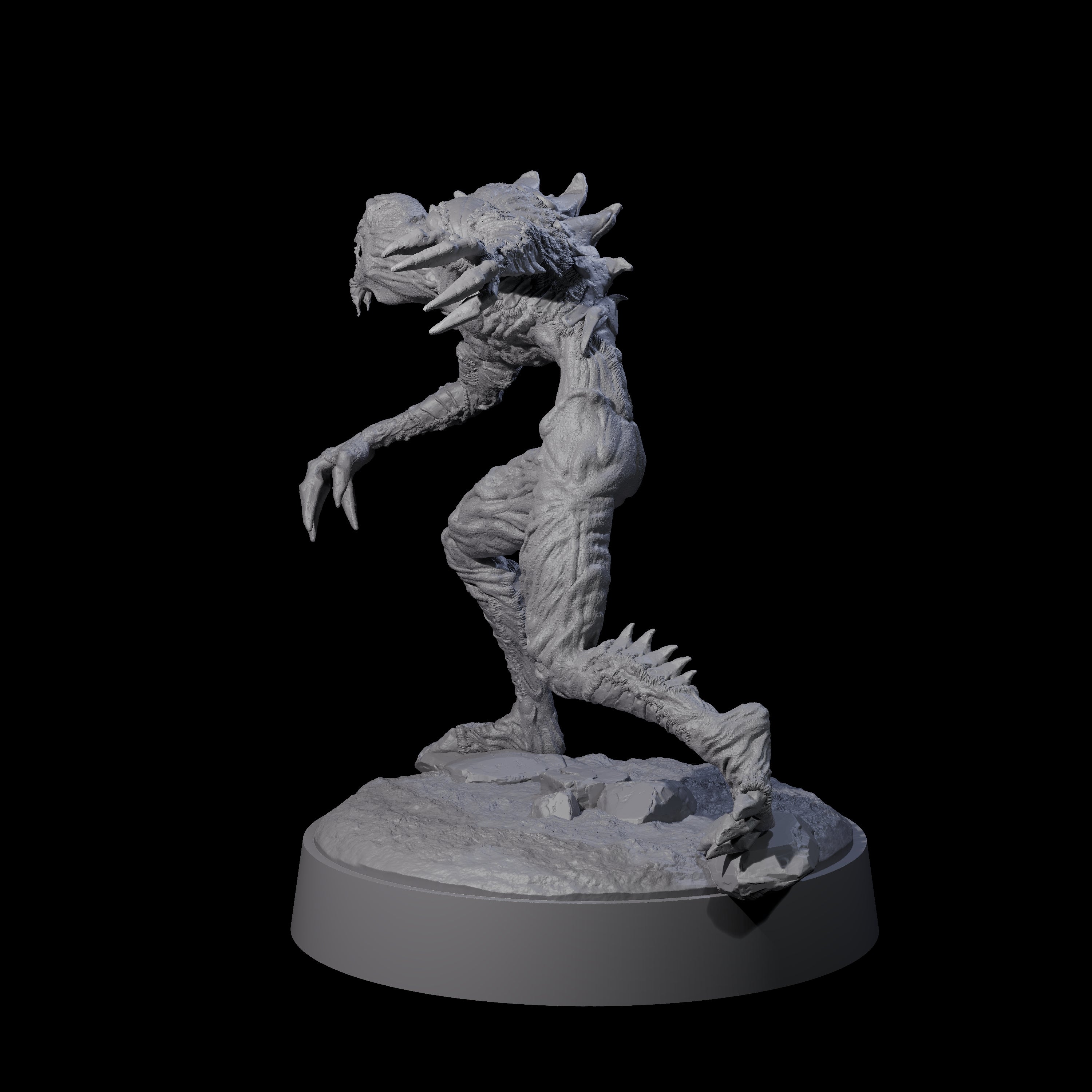 Angry Meenlock D Miniature for Dungeons and Dragons, Pathfinder or other TTRPGs