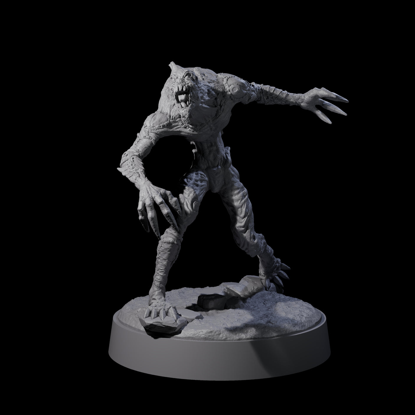 Angry Meenlock D Miniature for Dungeons and Dragons, Pathfinder or other TTRPGs