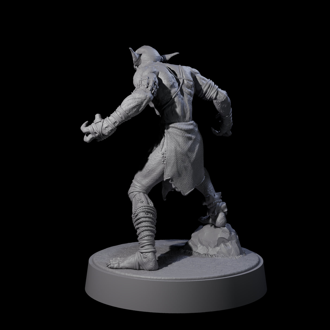 Angry Wretch A Miniature for Dungeons and Dragons, Pathfinder or other TTRPGs